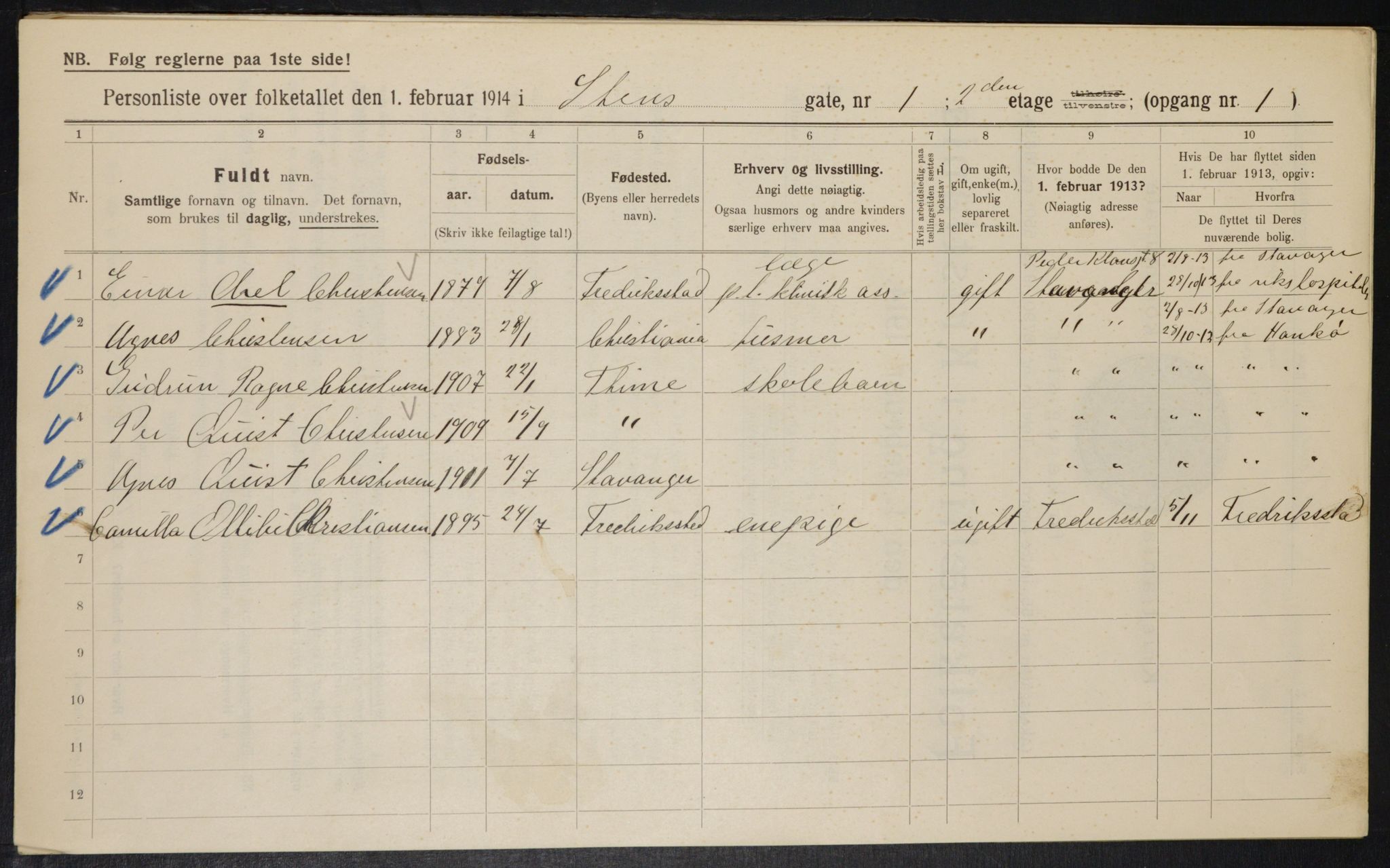 OBA, Municipal Census 1914 for Kristiania, 1914, p. 101758