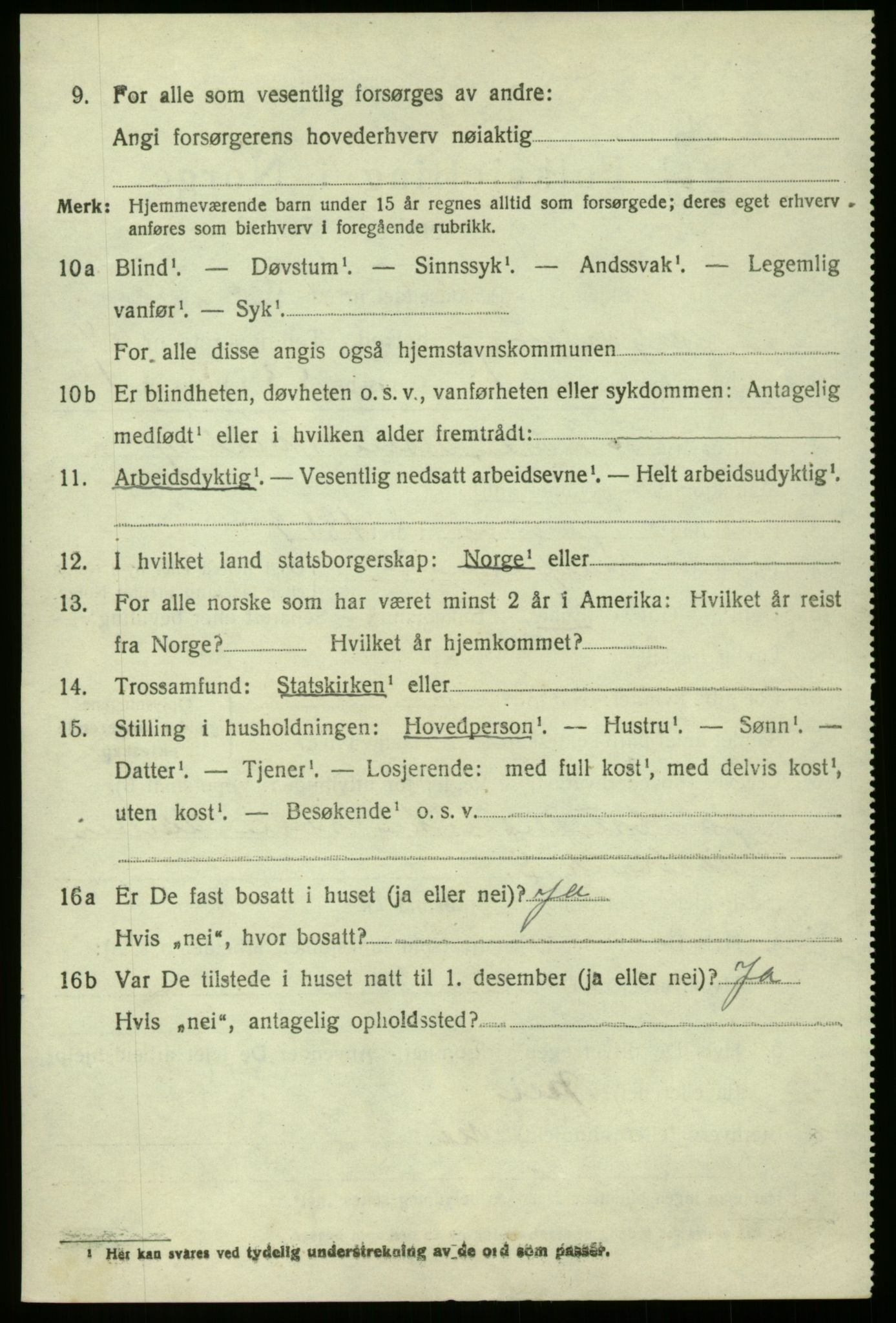 SAB, 1920 census for Masfjorden, 1920, p. 5102