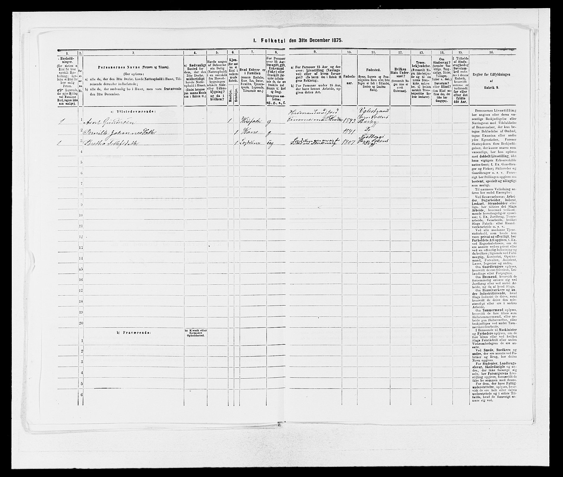 SAB, 1875 census for 1216P Sveio, 1875, p. 1505