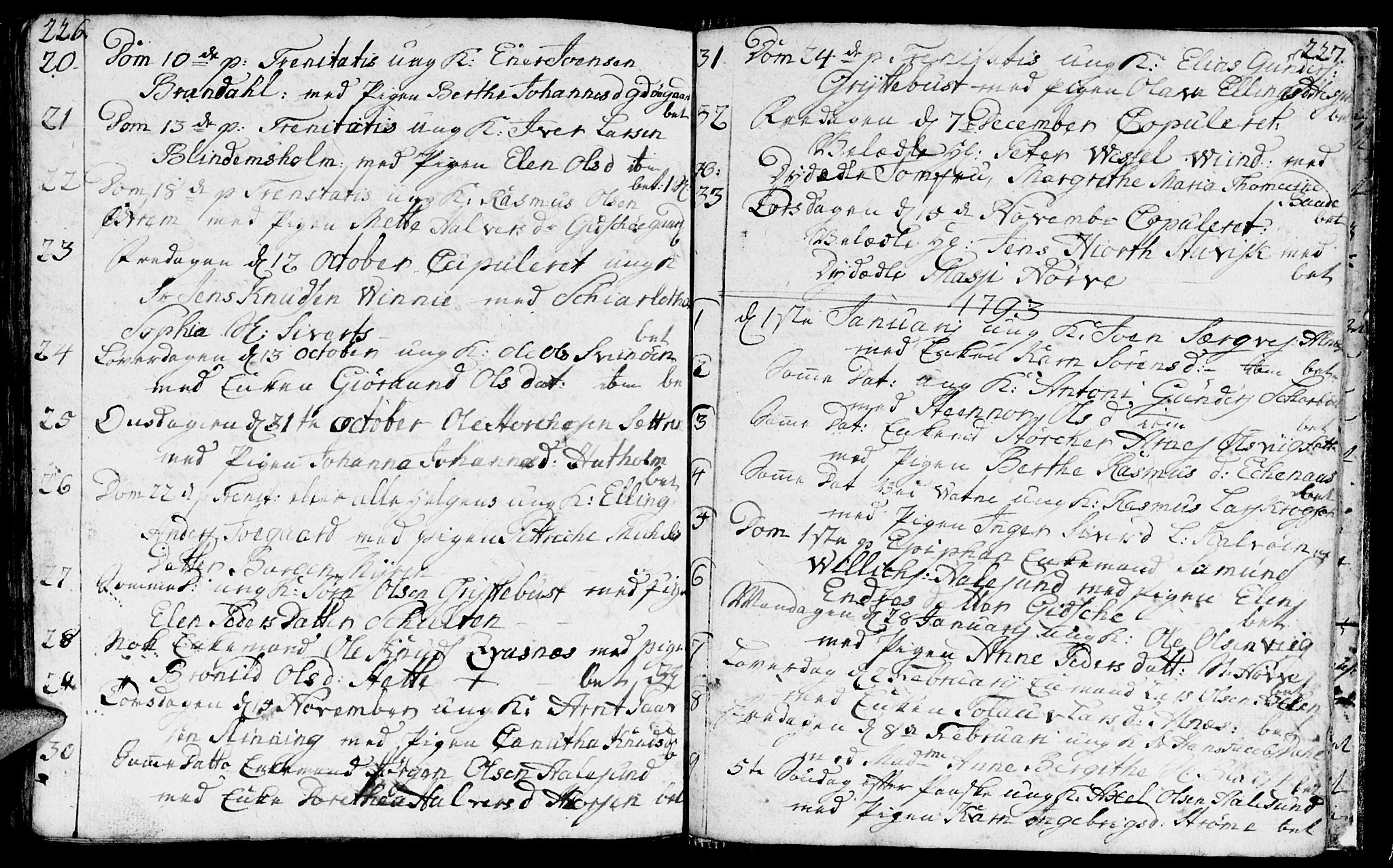 Ministerialprotokoller, klokkerbøker og fødselsregistre - Møre og Romsdal, AV/SAT-A-1454/528/L0421: Parish register (copy) no. 528C02, 1785-1800, p. 226-227