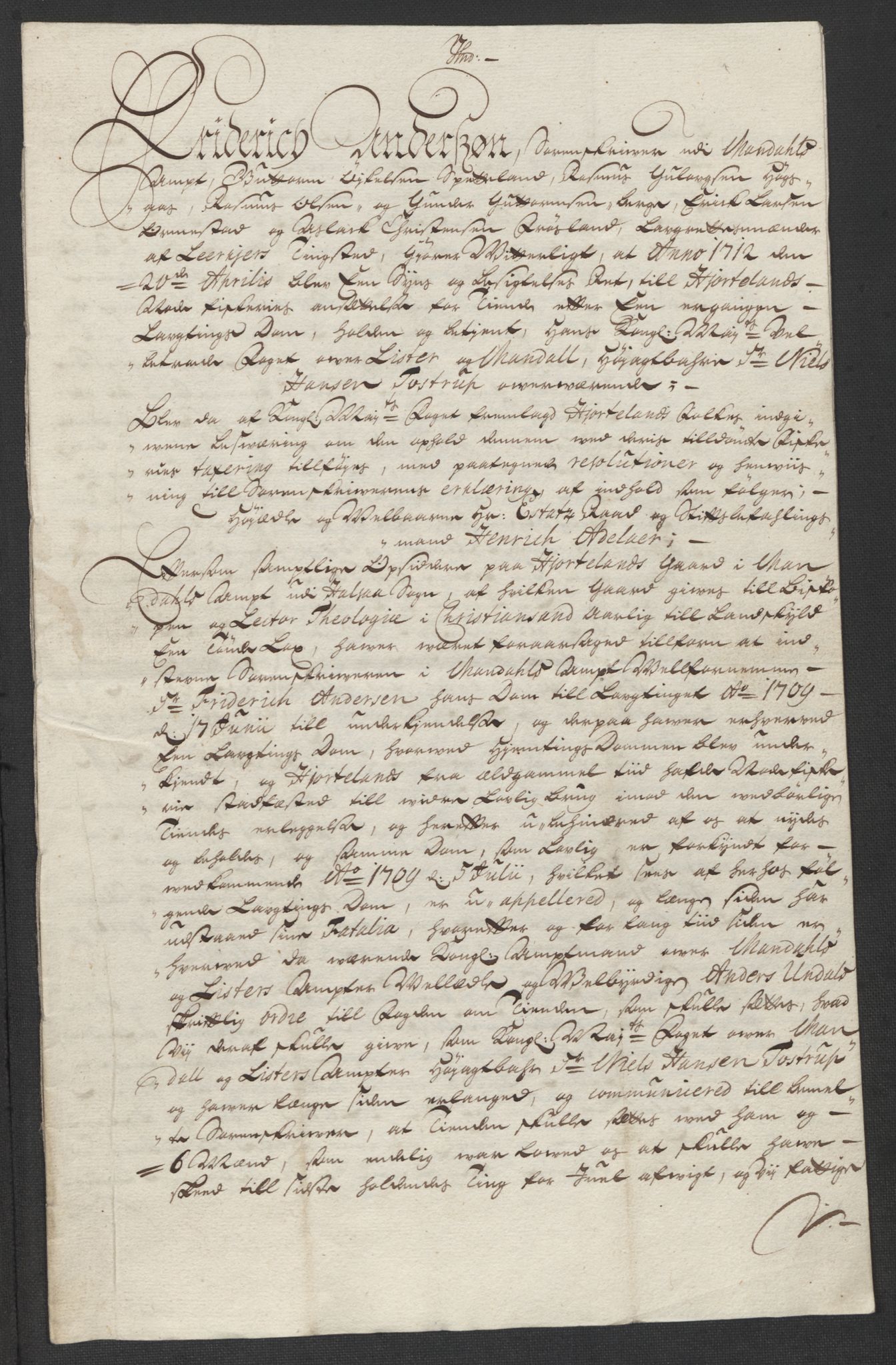 Rentekammeret inntil 1814, Reviderte regnskaper, Fogderegnskap, RA/EA-4092/R43/L2555: Fogderegnskap Lista og Mandal, 1712, p. 64