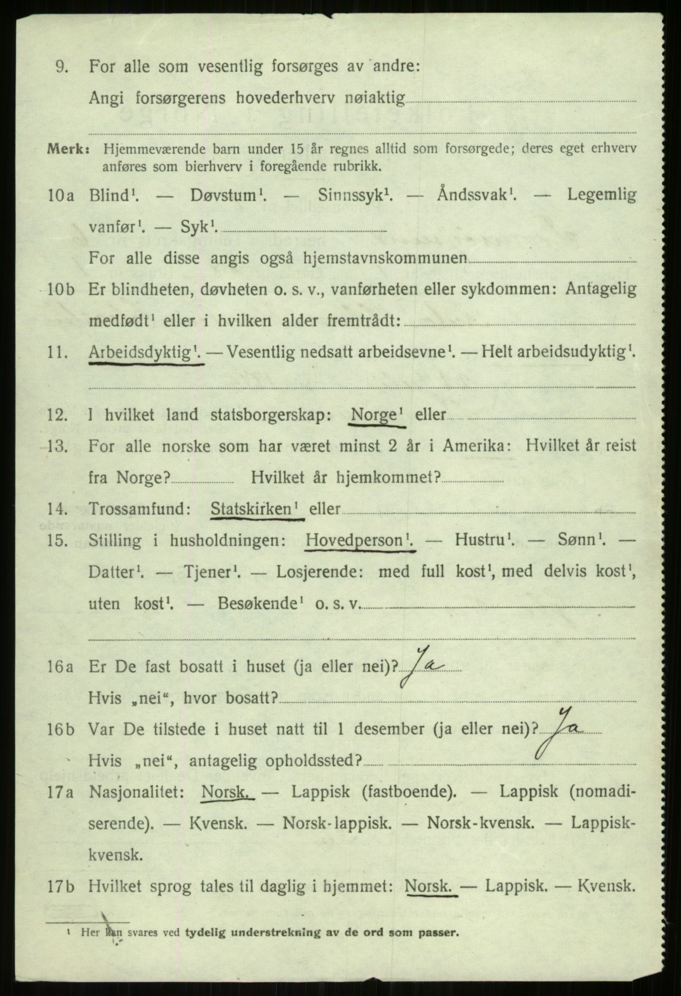 SATØ, 1920 census for Tromsøysund, 1920, p. 4985