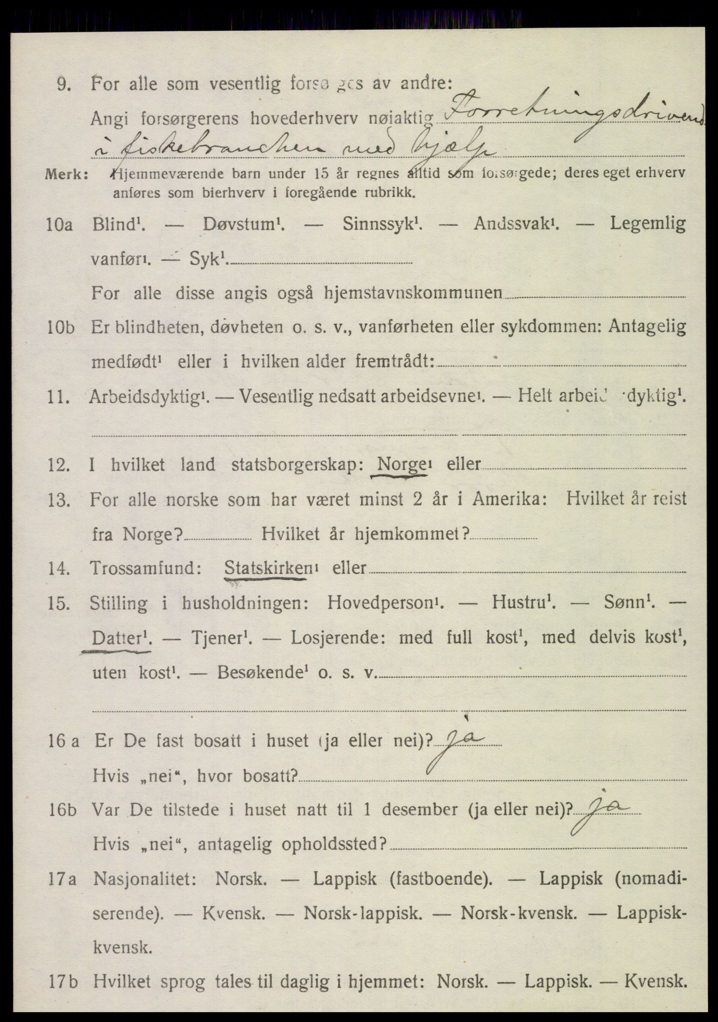 SAT, 1920 census for Herøy, 1920, p. 3423