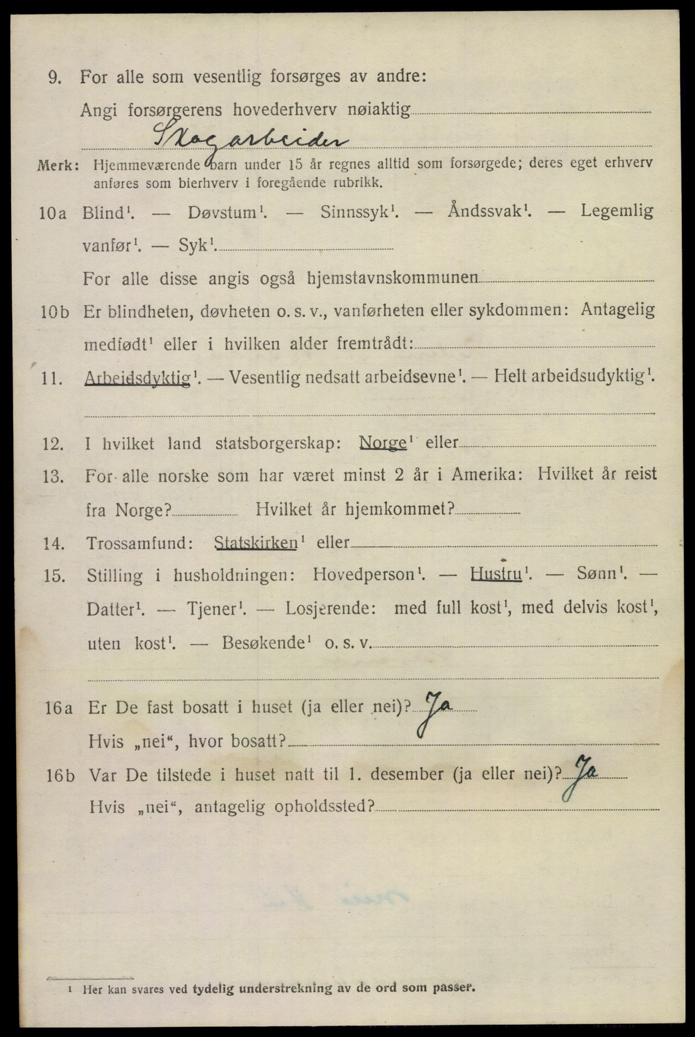 SAKO, 1920 census for Drangedal, 1920, p. 7286