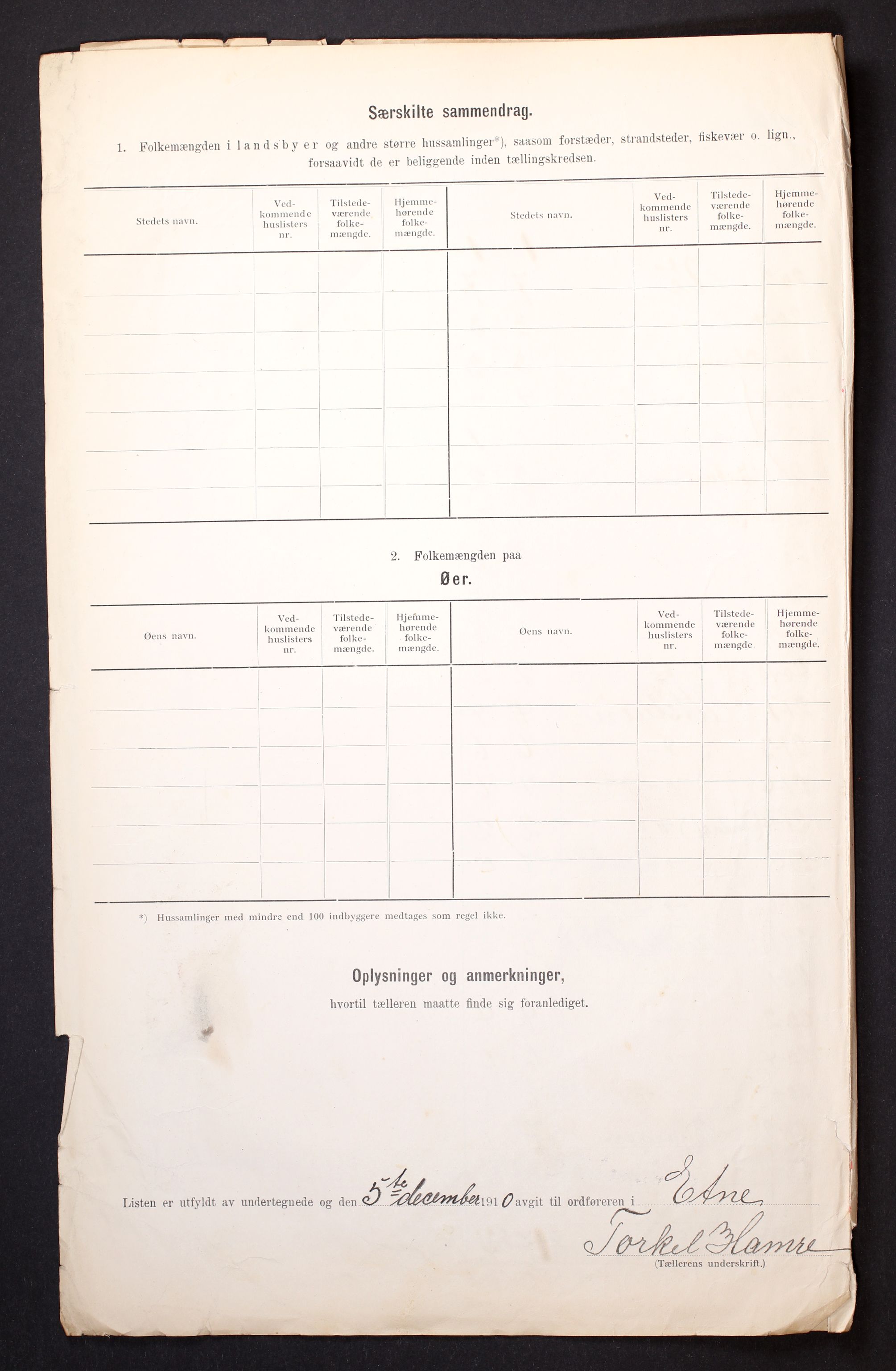 RA, 1910 census for Etne, 1910, p. 42