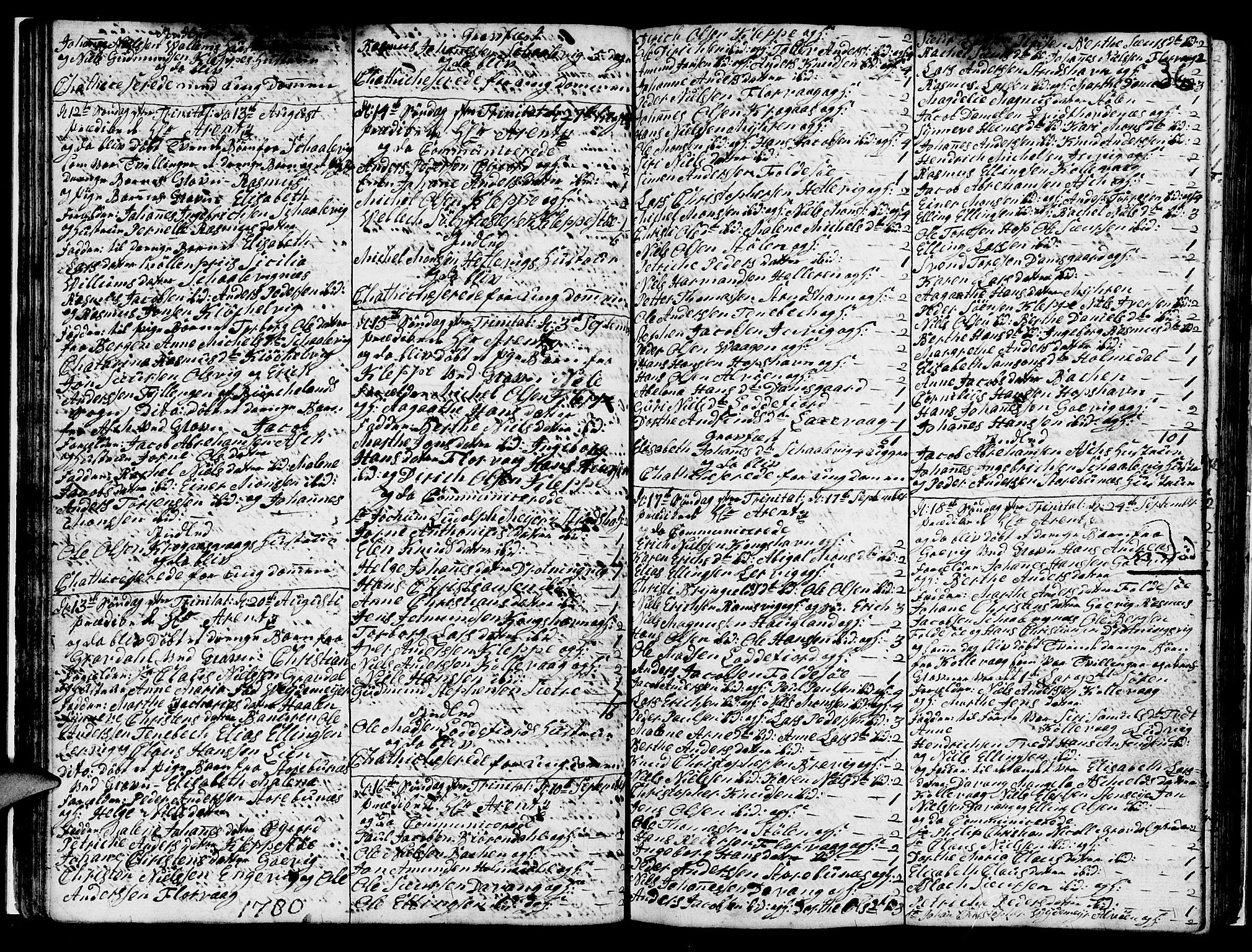 Askøy Sokneprestembete, SAB/A-74101/H/Ha/Hab/Haba/L0001: Parish register (copy) no. A 1, 1775-1792, p. 36