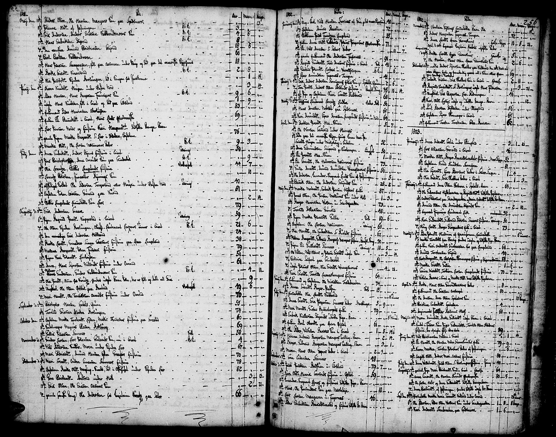 Vinger prestekontor, AV/SAH-PREST-024/H/Ha/Haa/L0005: Parish register (official) no. 5, 1772-1813, p. 256