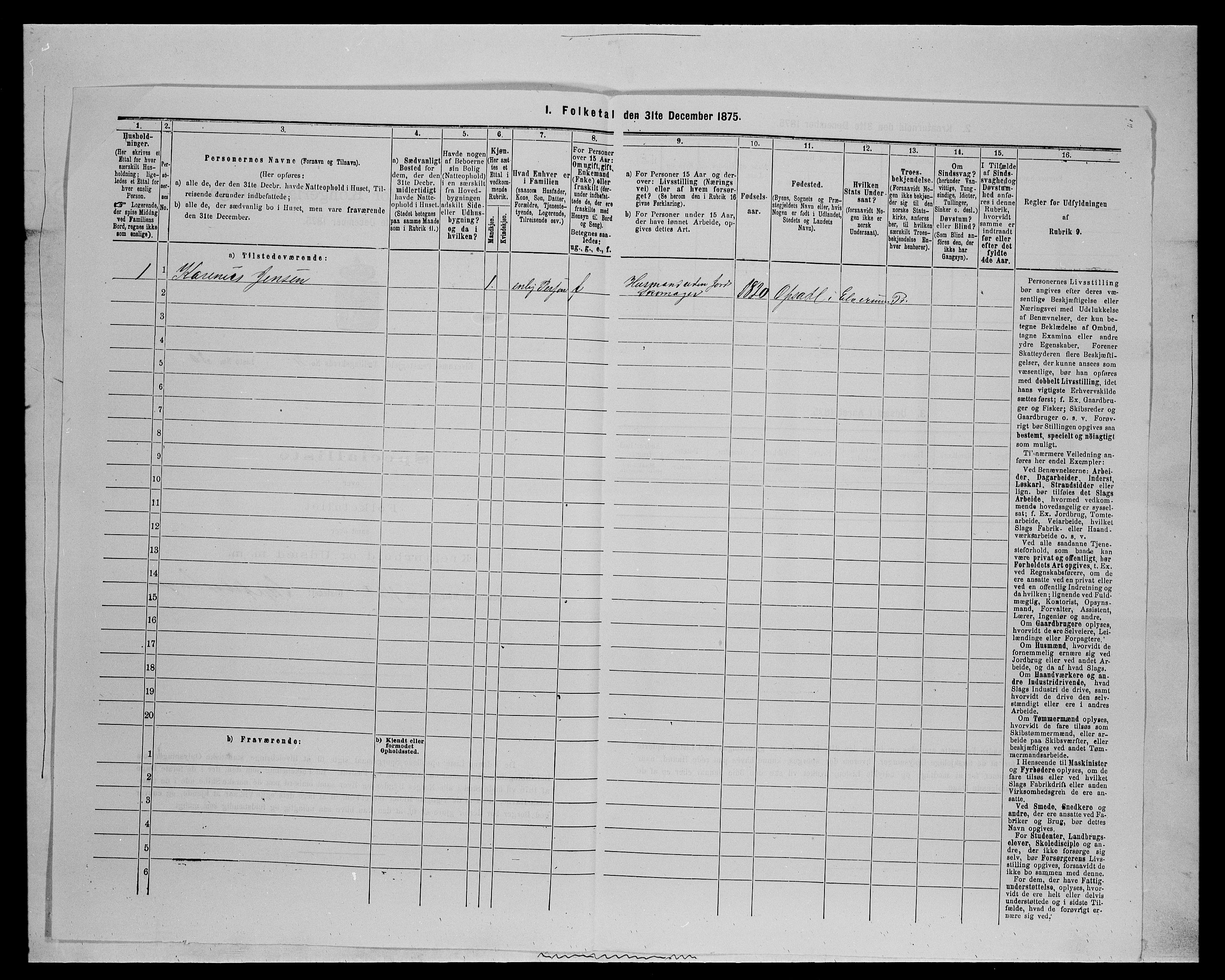 SAH, 1875 census for 0427P Elverum, 1875, p. 556