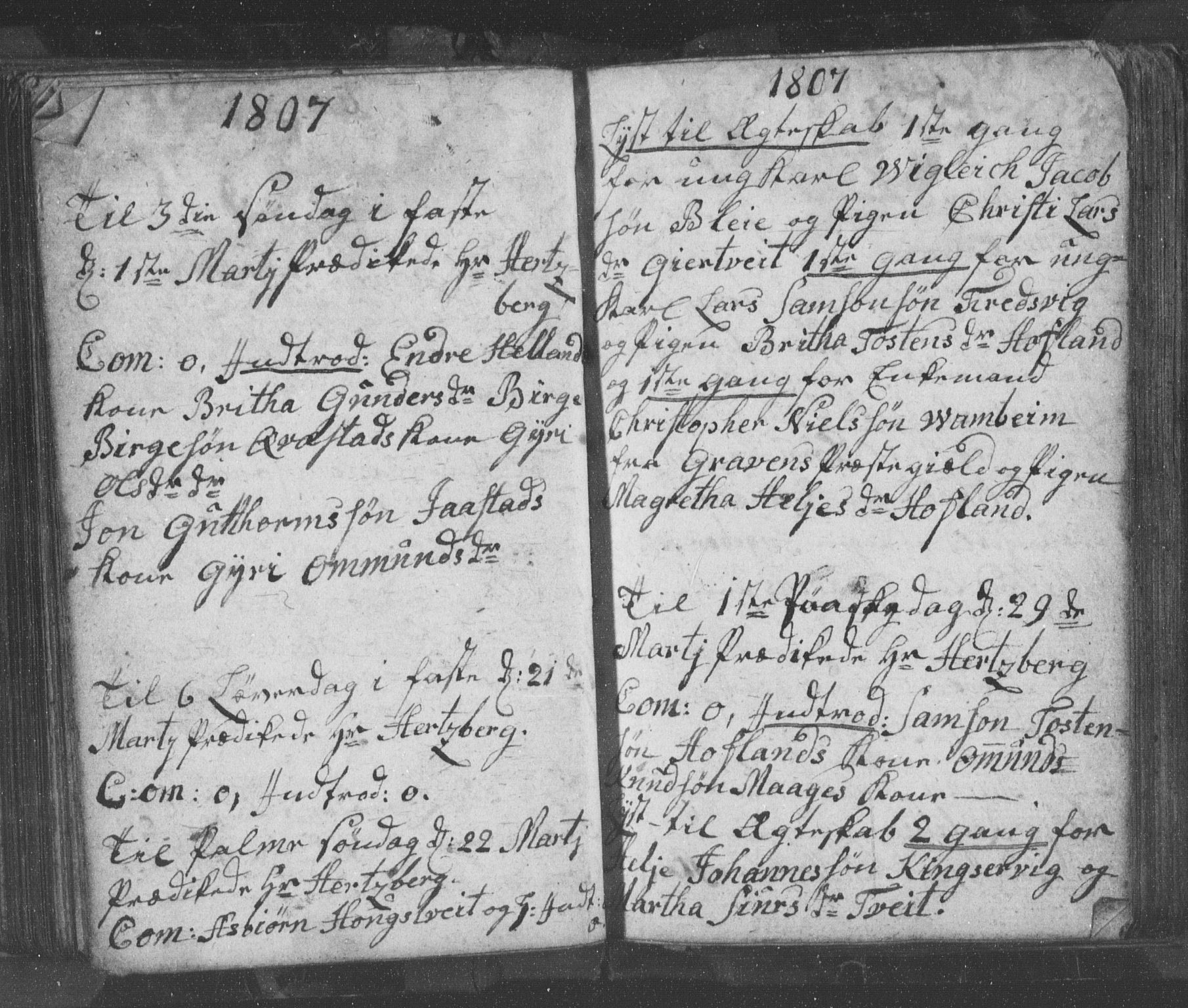 Ullensvang sokneprestembete, AV/SAB-A-78701/H/Hab: Parish register (copy) no. B 8, 1804-1811