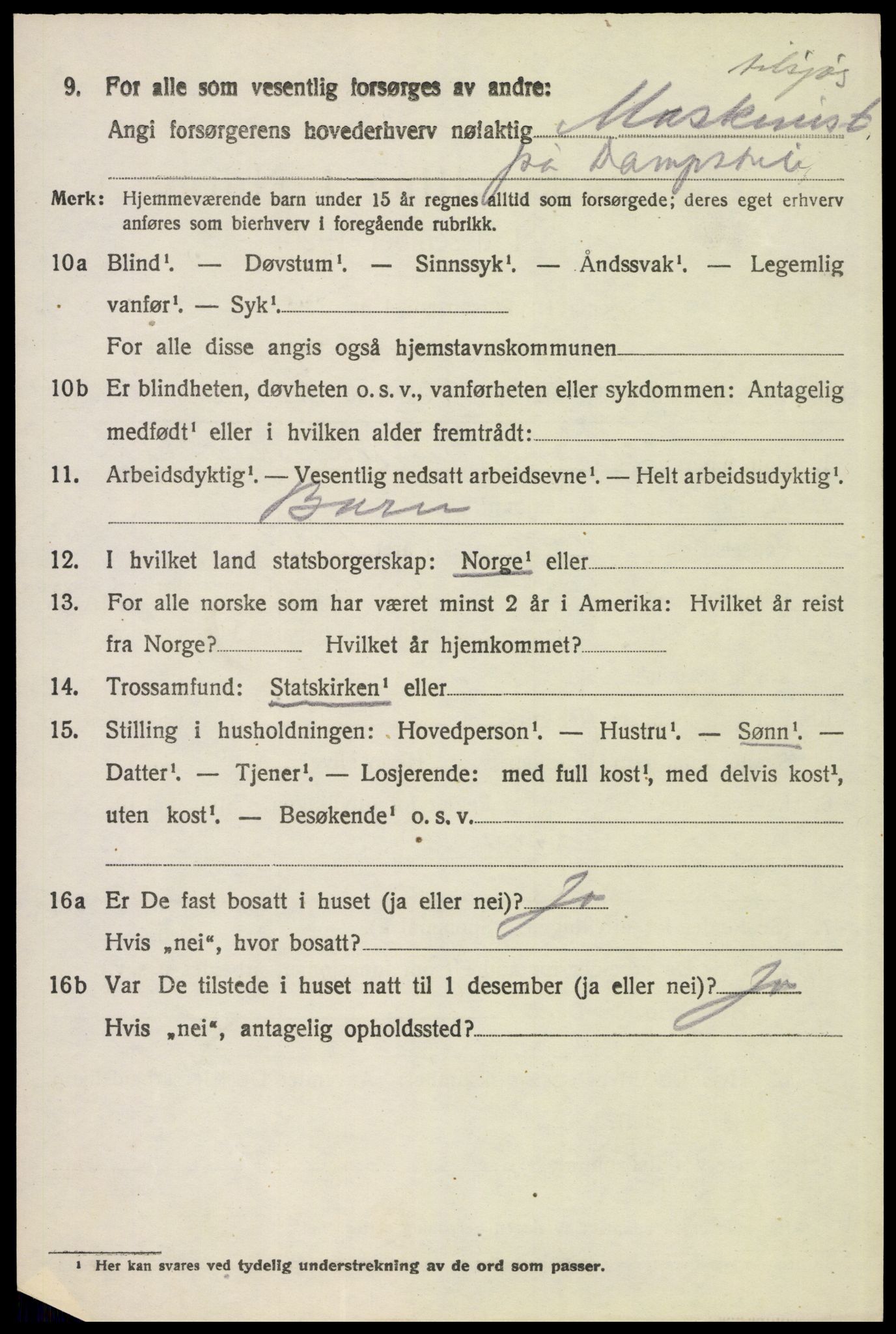SAH, 1920 census for Eidskog, 1920, p. 14988