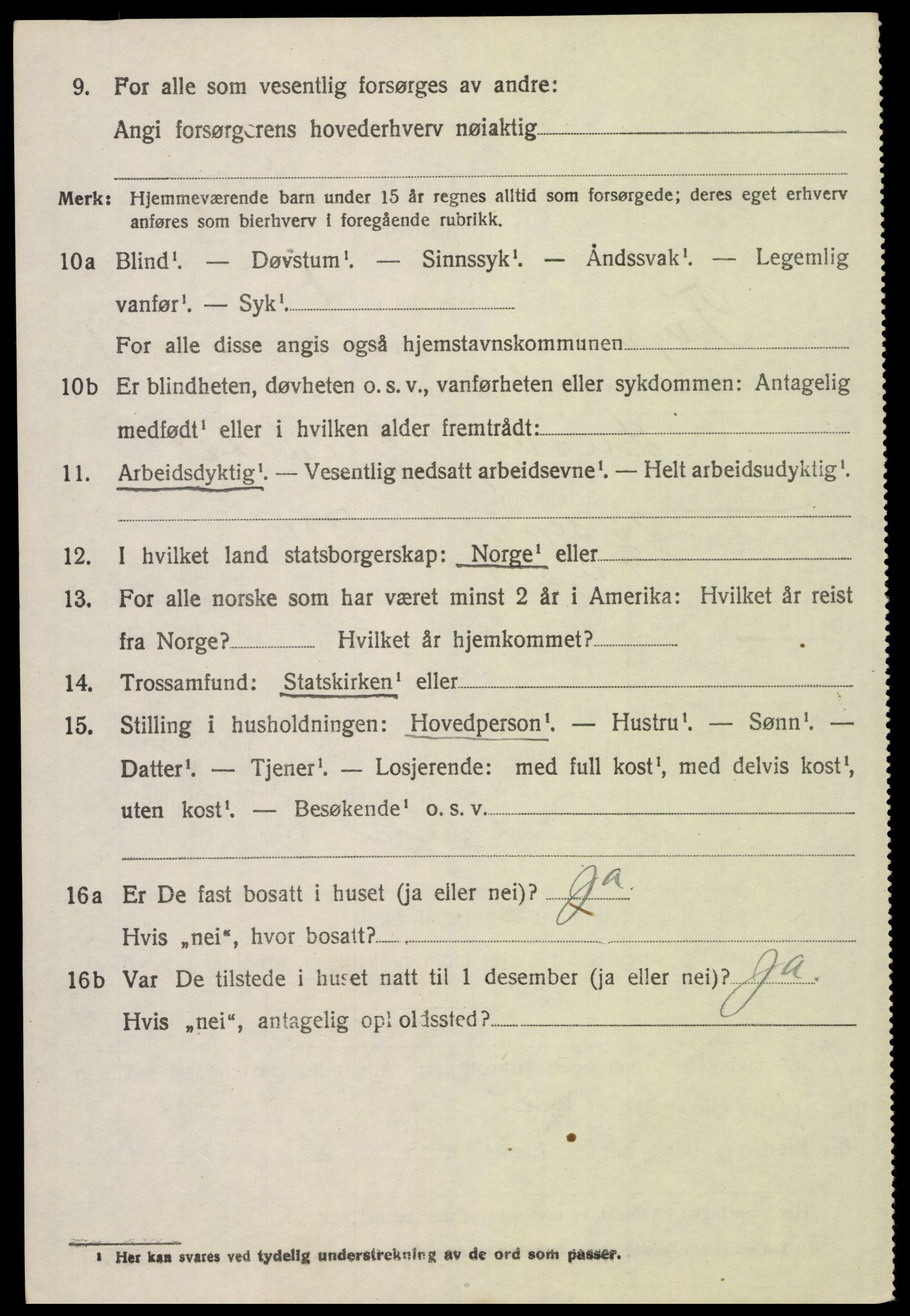 SAH, 1920 census for Trysil, 1920, p. 14256