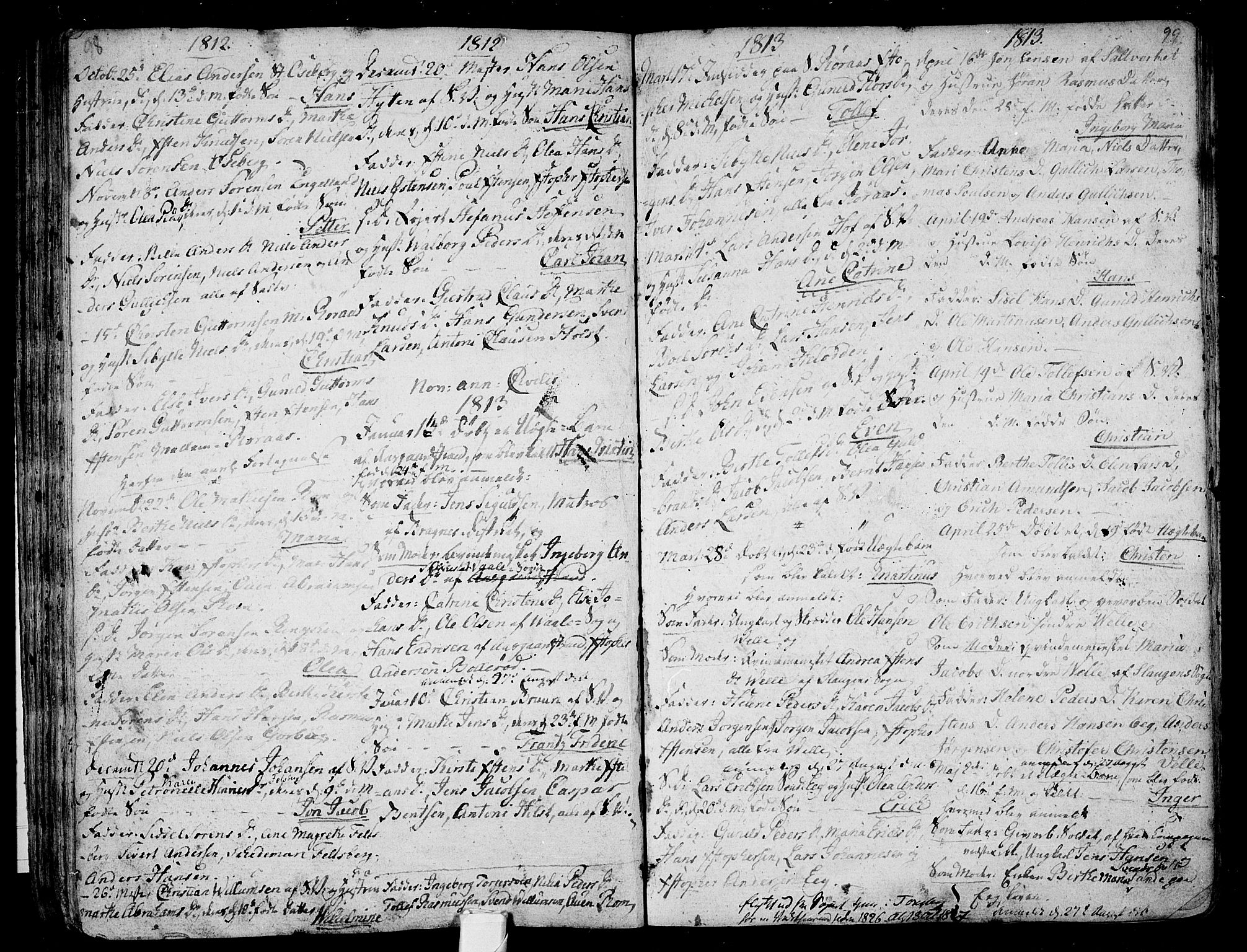 Sem kirkebøker, AV/SAKO-A-5/F/Fb/L0003: Parish register (official) no. II 3, 1792-1814, p. 98-99