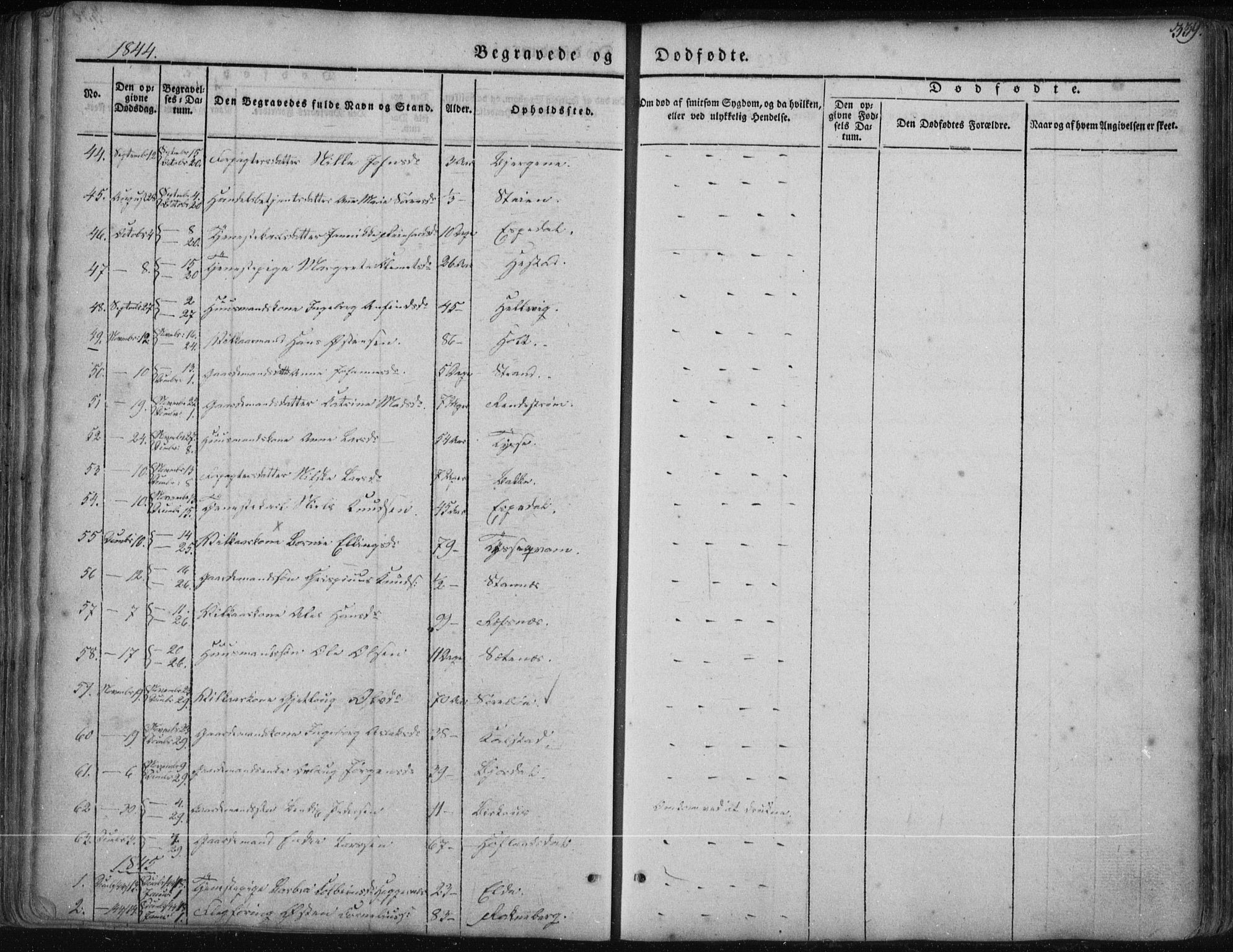 Fjaler sokneprestembete, AV/SAB-A-79801/H/Haa/Haaa/L0006: Parish register (official) no. A 6, 1835-1884, p. 339