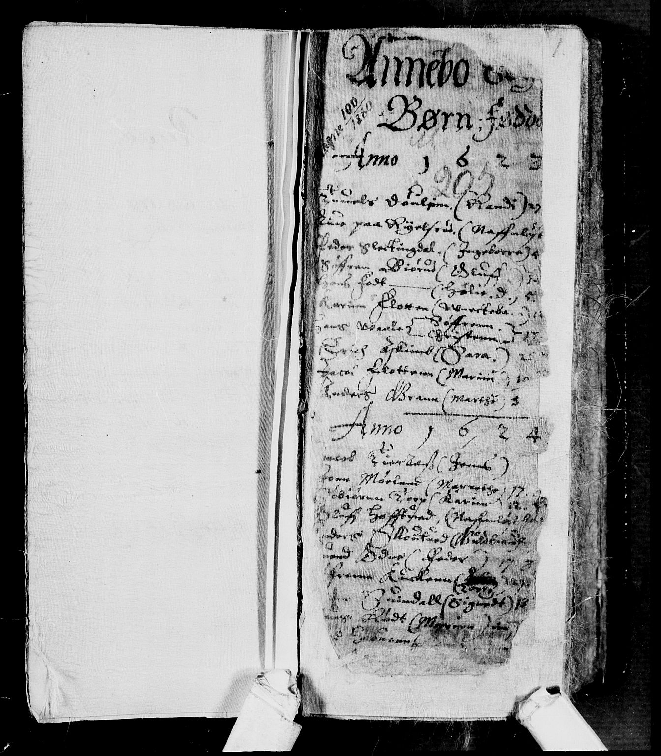 Andebu kirkebøker, SAKO/A-336/F/Fa/L0001: Parish register (official) no. 1 /1, 1623-1738, p. 1