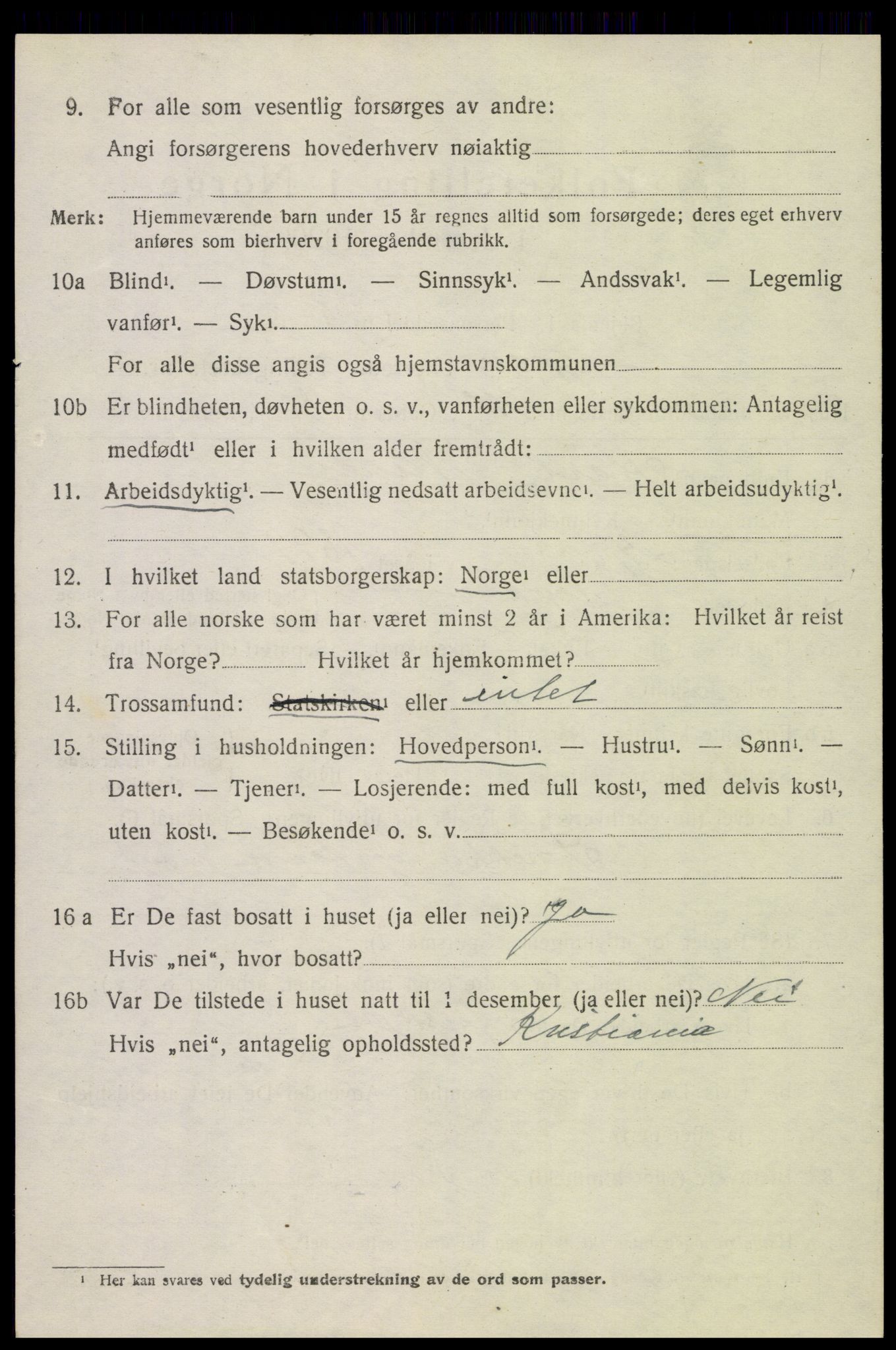 SAH, 1920 census for Gran, 1920, p. 8302