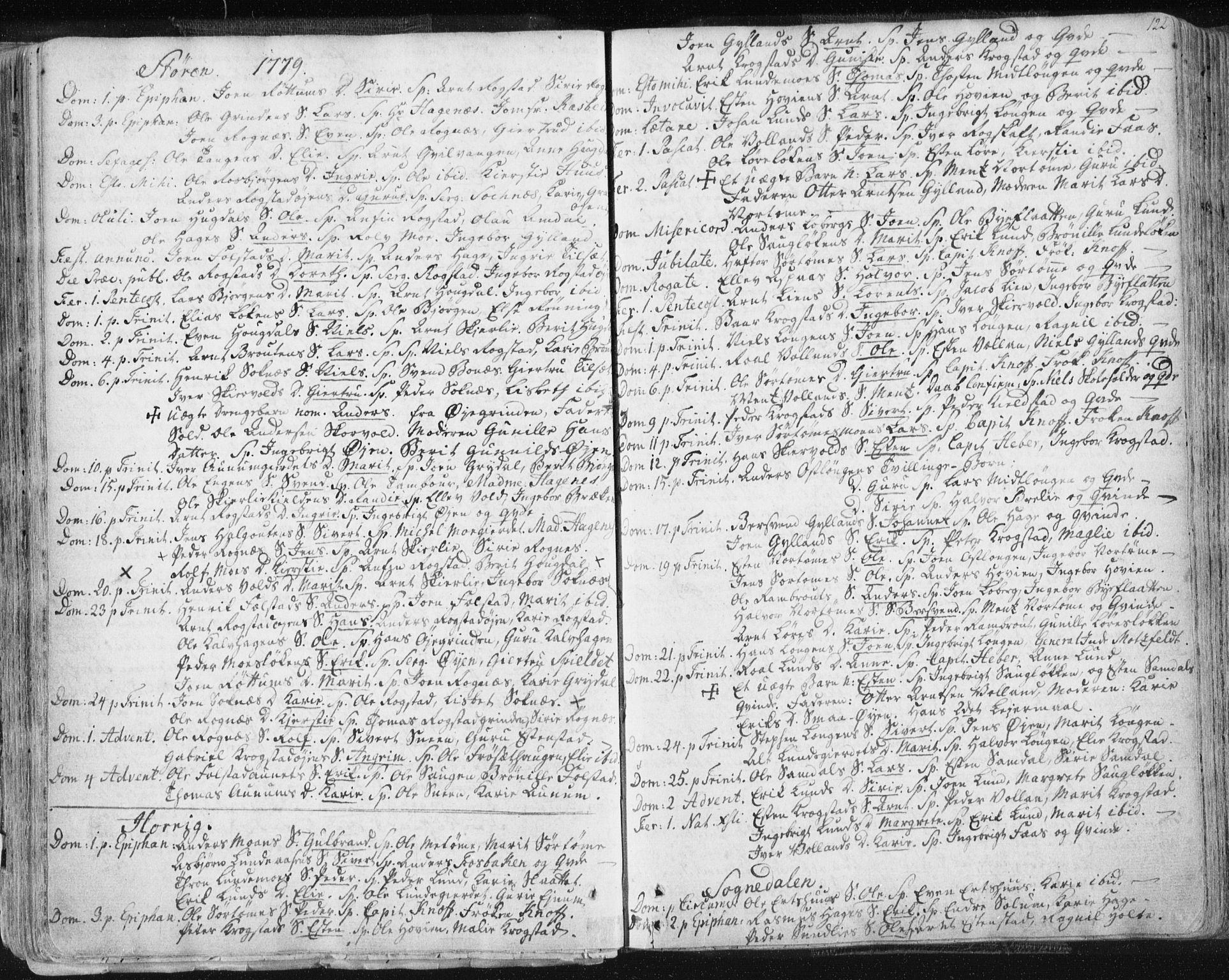 Ministerialprotokoller, klokkerbøker og fødselsregistre - Sør-Trøndelag, SAT/A-1456/687/L0991: Parish register (official) no. 687A02, 1747-1790, p. 122