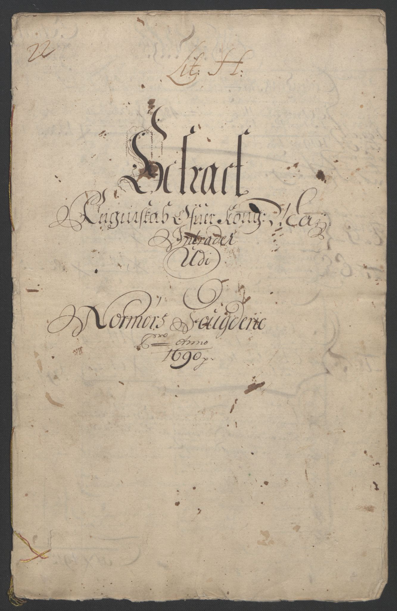 Rentekammeret inntil 1814, Reviderte regnskaper, Fogderegnskap, AV/RA-EA-4092/R56/L3734: Fogderegnskap Nordmøre, 1690-1691, p. 3