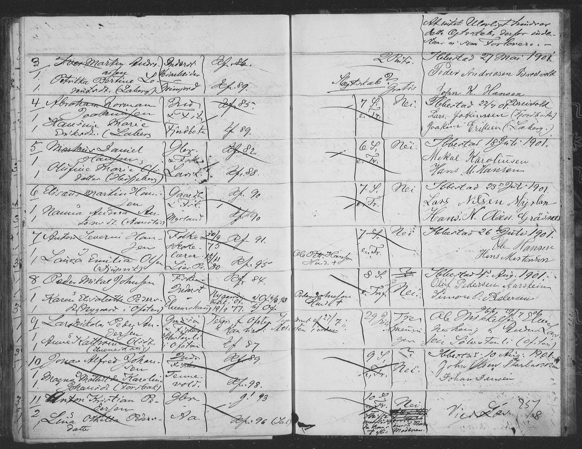 Ibestad sokneprestembete, AV/SATØ-S-0077/I/Ie/L0066: Banns register no. 66, 1888-1904