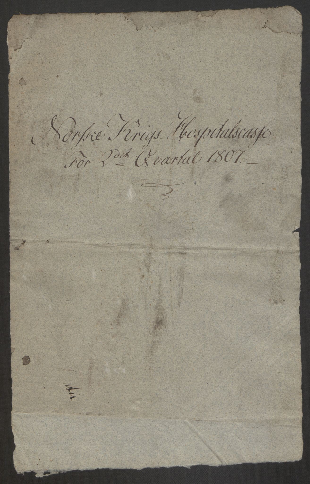 Forsvaret, Den norske kvesthuskasse/krigshospitalkasse, AV/RA-RAFA-1887/F/Fa/L0017: Innkomne brev:, 1782-1807, p. 798