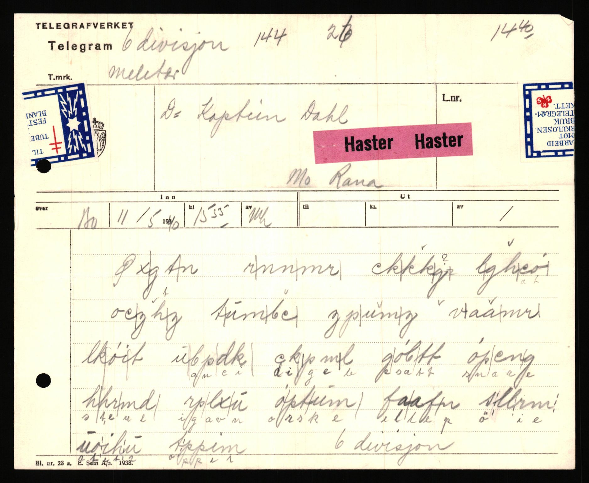 Forsvaret, Forsvarets krigshistoriske avdeling, AV/RA-RAFA-2017/Y/Ya/L0031: II-C-11-51 - Hærens overkommando, 1940, p. 563