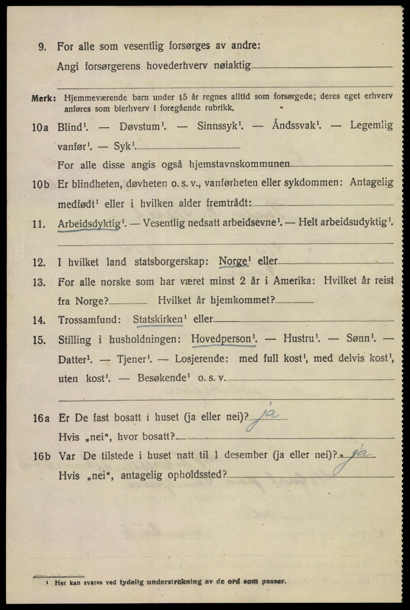 SAKO, 1920 census for Tinn, 1920, p. 5949