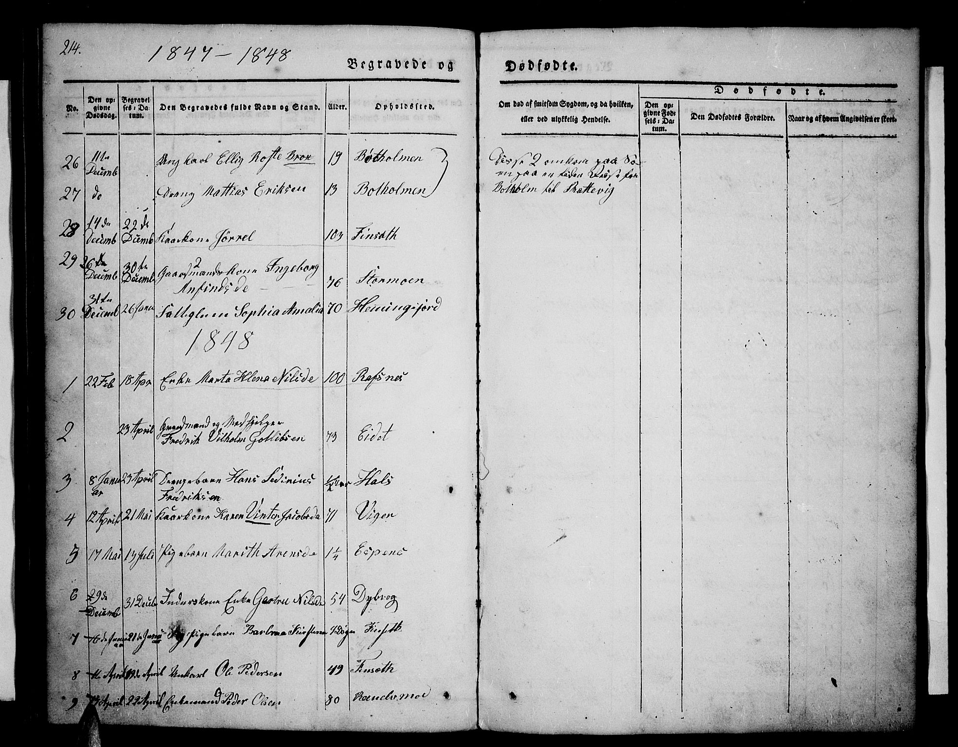 Tranøy sokneprestkontor, SATØ/S-1313/I/Ia/Iab/L0001klokker: Parish register (copy) no. 1, 1835-1853, p. 214