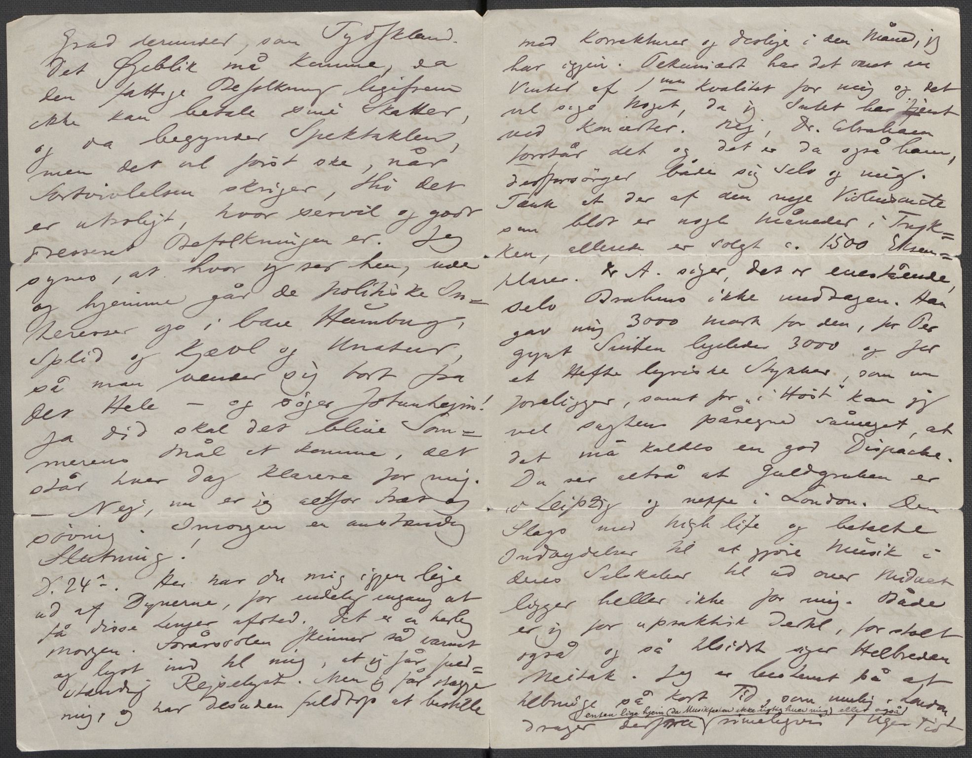 Beyer, Frants, AV/RA-PA-0132/F/L0001: Brev fra Edvard Grieg til Frantz Beyer og "En del optegnelser som kan tjene til kommentar til brevene" av Marie Beyer, 1872-1907, p. 272