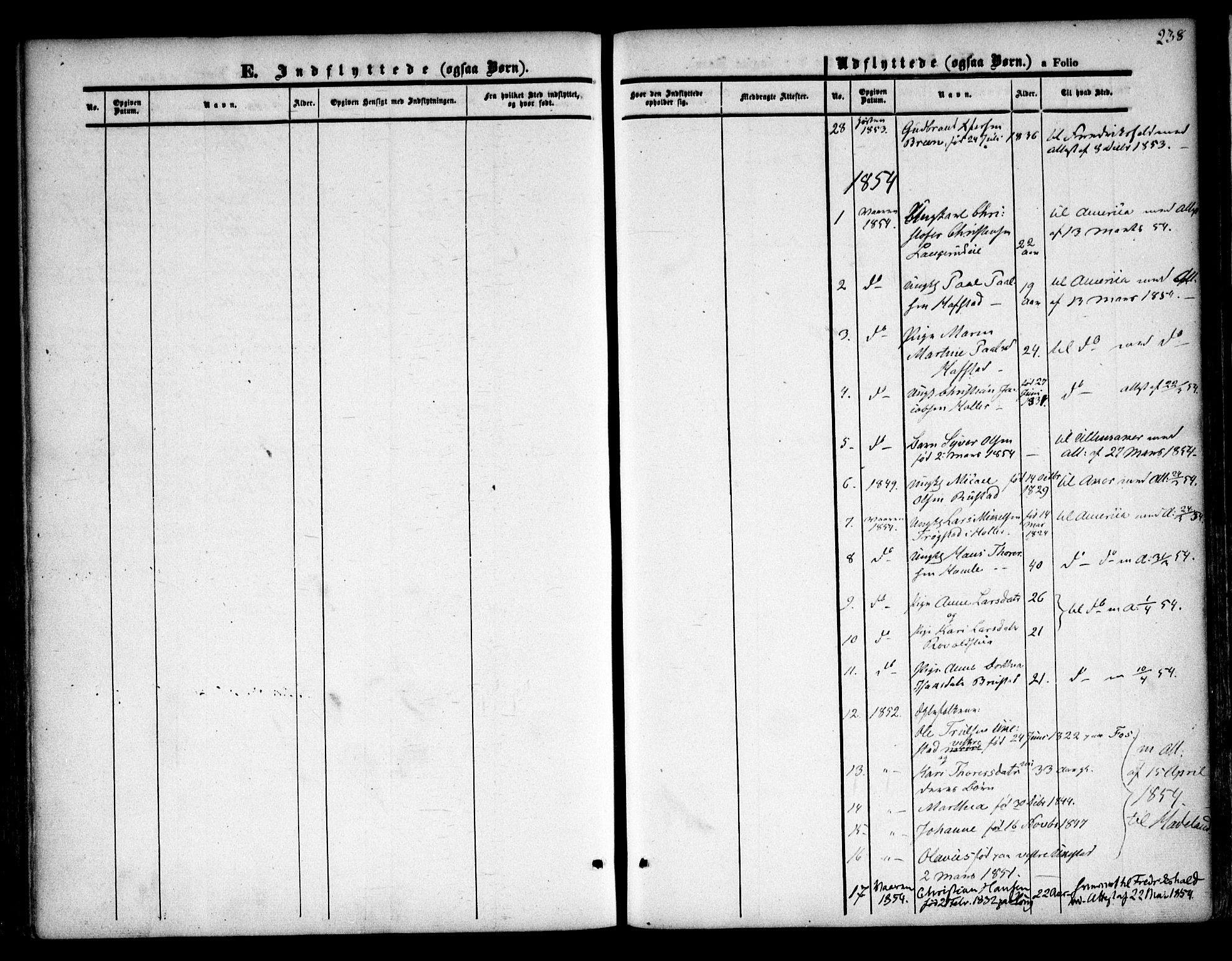 Nannestad prestekontor Kirkebøker, AV/SAO-A-10414a/F/Fa/L0011: Parish register (official) no. I 11, 1850-1859, p. 238