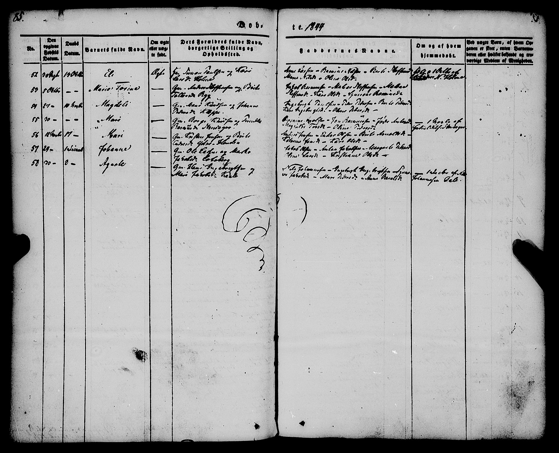 Gloppen sokneprestembete, AV/SAB-A-80101/H/Haa/Haaa/L0008: Parish register (official) no. A 8, 1837-1855, p. 85