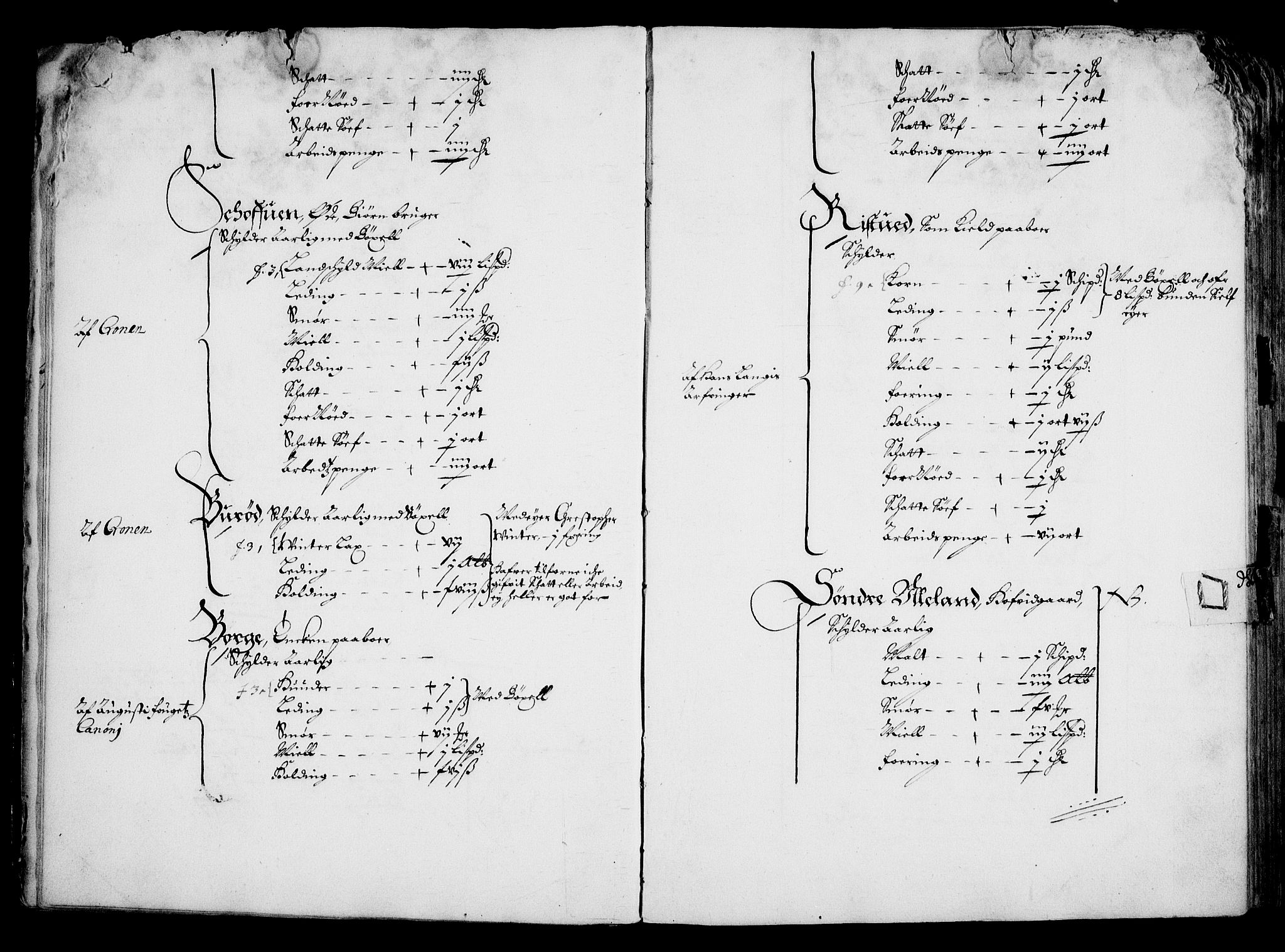 Rentekammeret inntil 1814, Realistisk ordnet avdeling, AV/RA-EA-4070/On/L0001/0001: Statens gods / [Jj 1]: Jordebok over Hannibal Sehesteds gods, 1651, p. 16