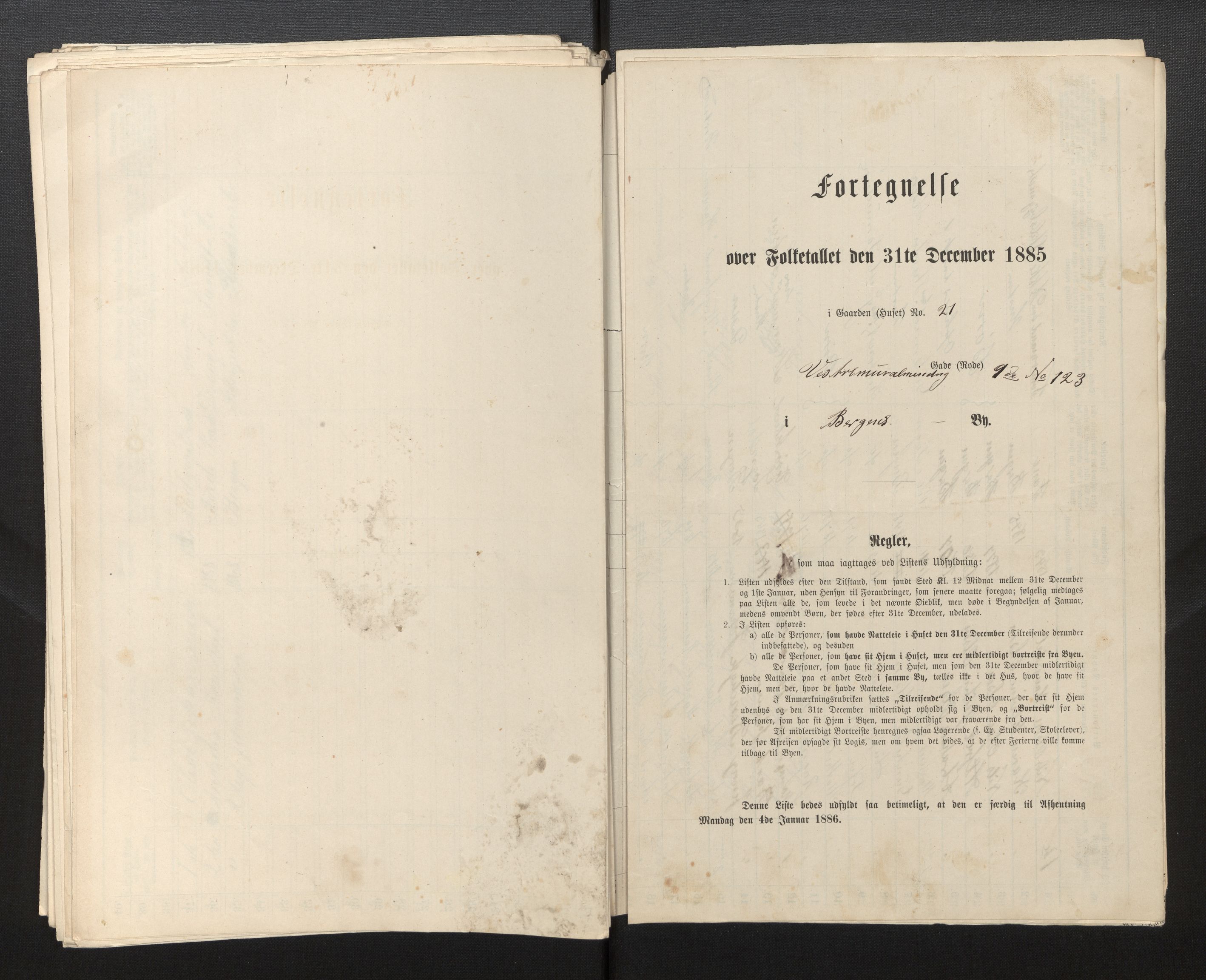 SAB, 1885 census for 1301 Bergen, 1885, p. 3963