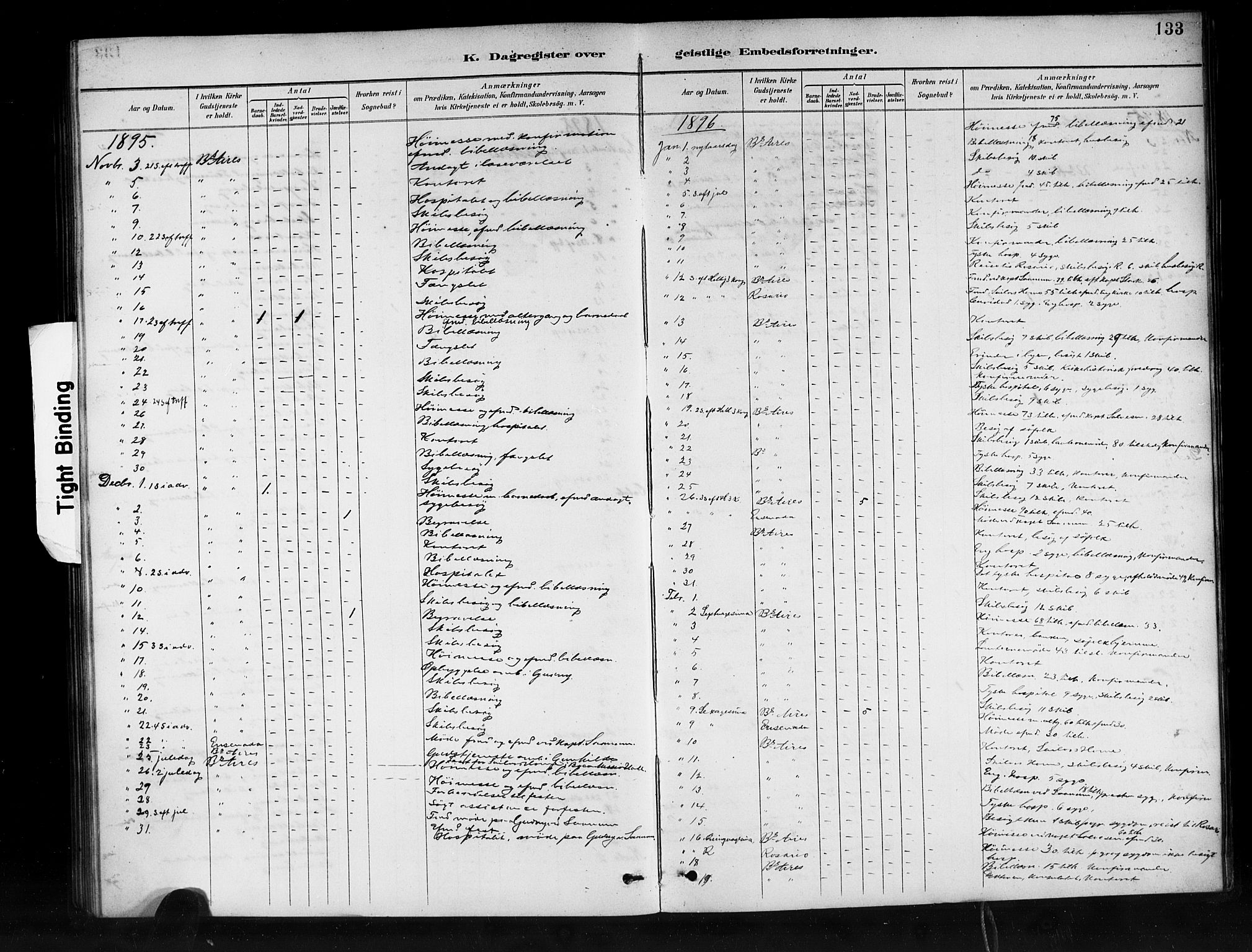 Den norske sjømannsmisjon i utlandet/Syd-Amerika (Buenos Aires m.fl.), AV/SAB-SAB/PA-0118/H/Ha/L0001: Parish register (official) no. A 1, 1888-1898, p. 133