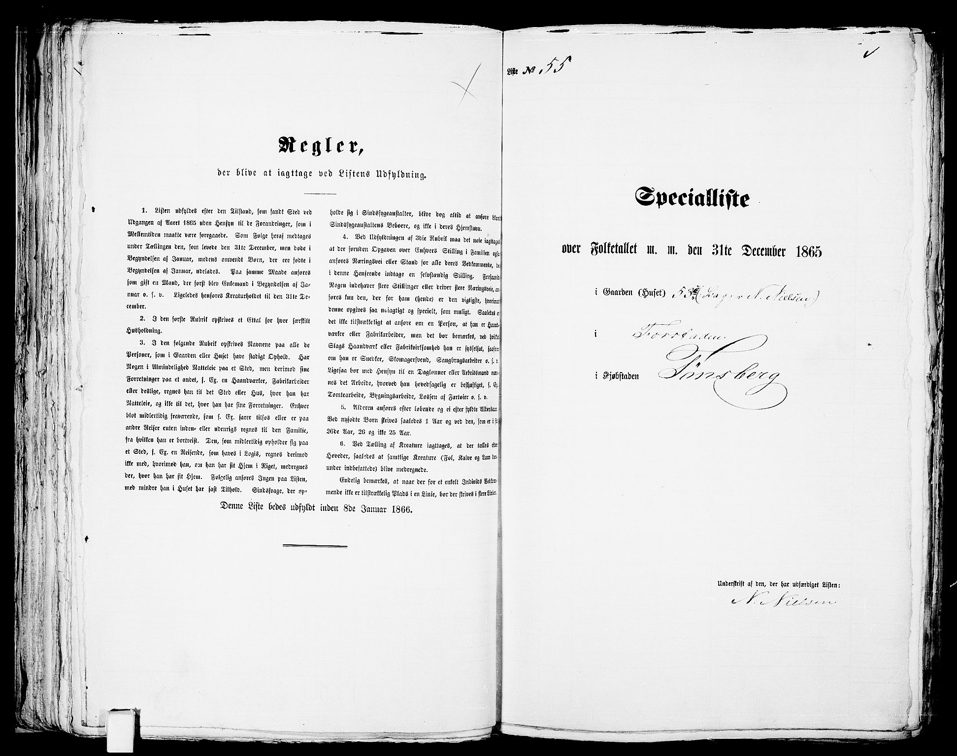 RA, 1865 census for Tønsberg, 1865, p. 124