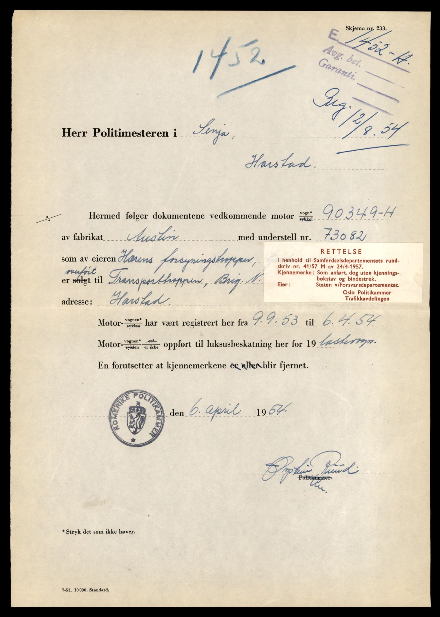 Møre og Romsdal vegkontor - Ålesund trafikkstasjon, AV/SAT-A-4099/F/Fe/L0035: Registreringskort for kjøretøy T 12653 - T 12829, 1927-1998, p. 3234