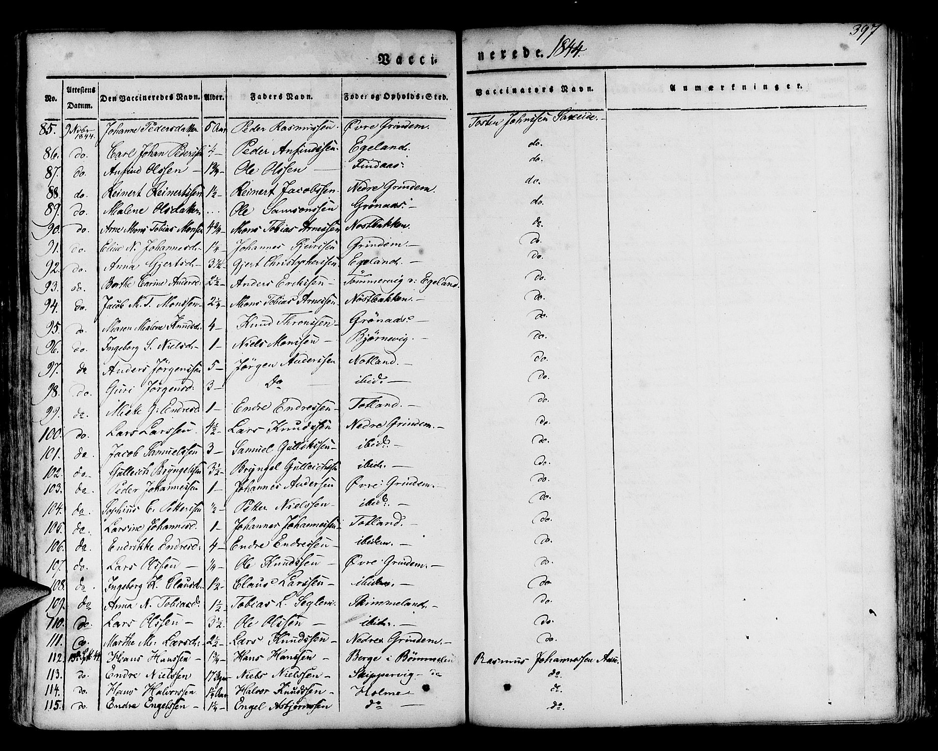 Finnås sokneprestembete, AV/SAB-A-99925/H/Ha/Haa/Haaa/L0006: Parish register (official) no. A 6, 1836-1850, p. 397