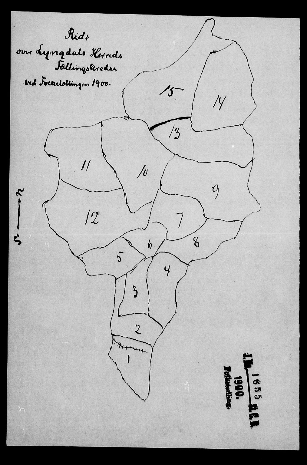 SAK, 1900 census for Lyngdal, 1900, p. 21