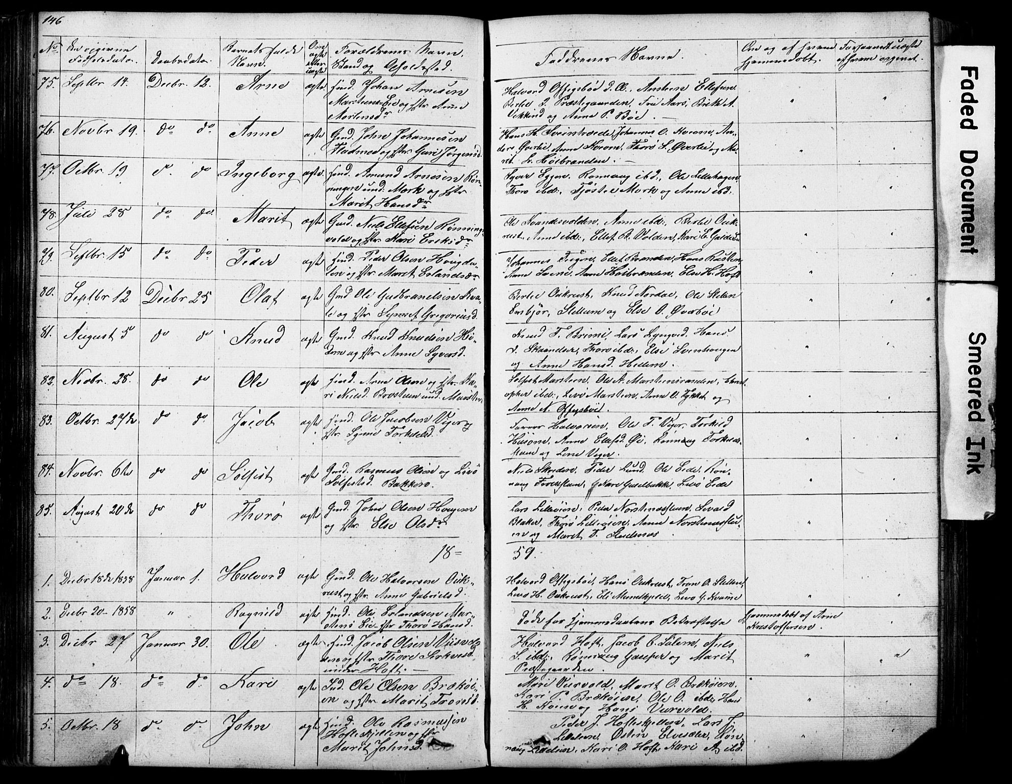 Lom prestekontor, SAH/PREST-070/L/L0012: Parish register (copy) no. 12, 1845-1873, p. 146-147