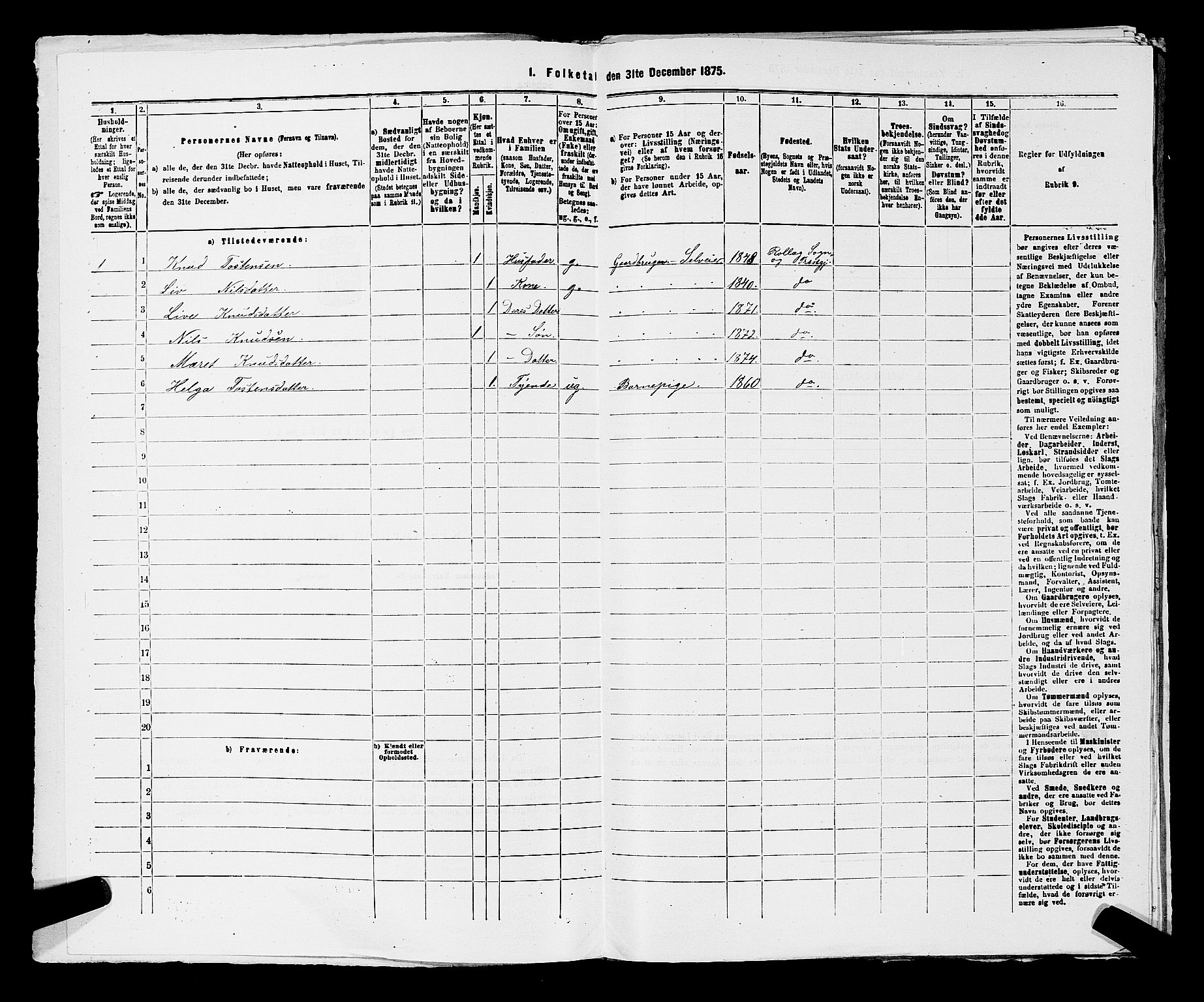 SAKO, 1875 census for 0632P Rollag, 1875, p. 519