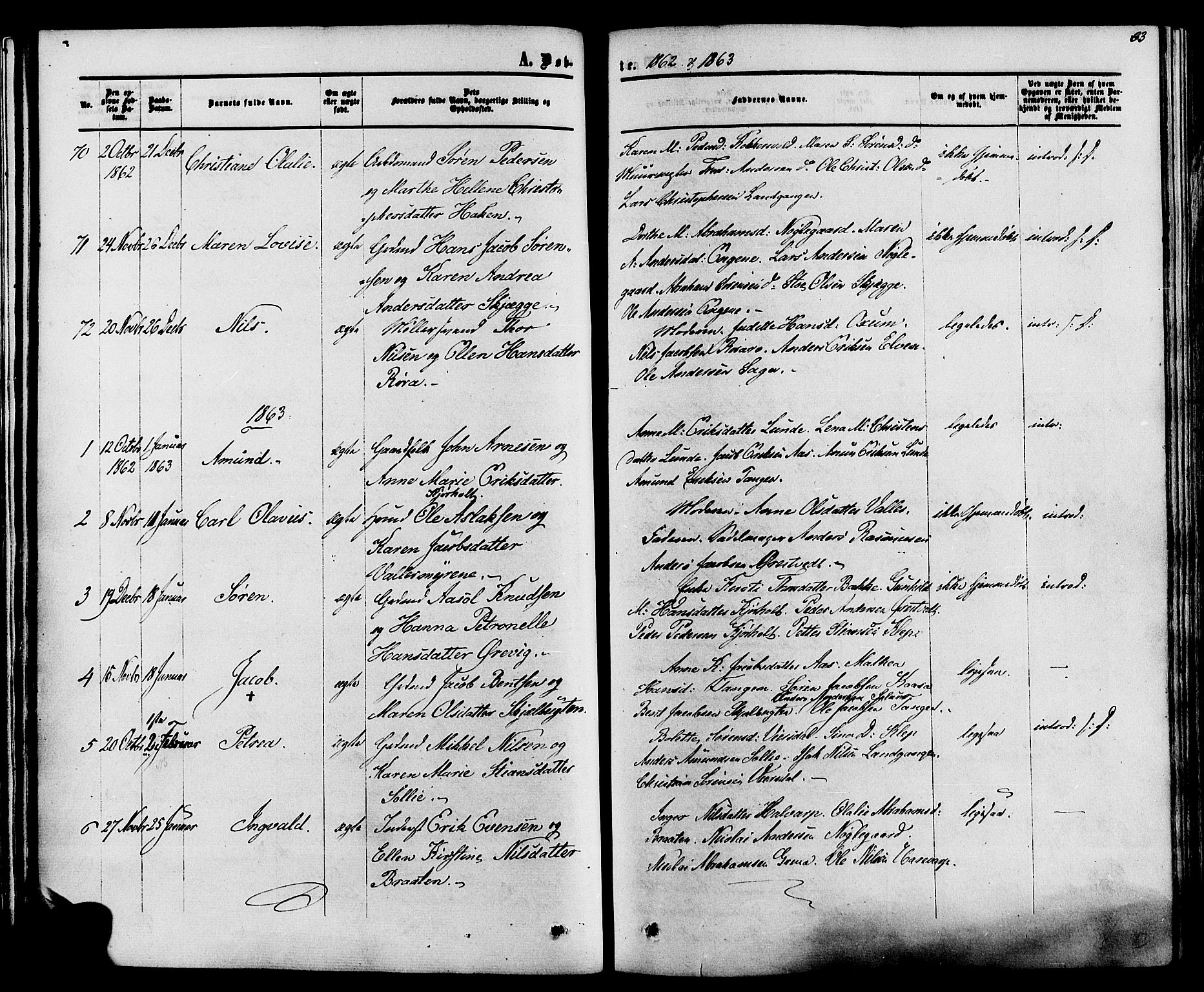 Eidanger kirkebøker, SAKO/A-261/F/Fa/L0010: Parish register (official) no. 10, 1859-1874, p. 33