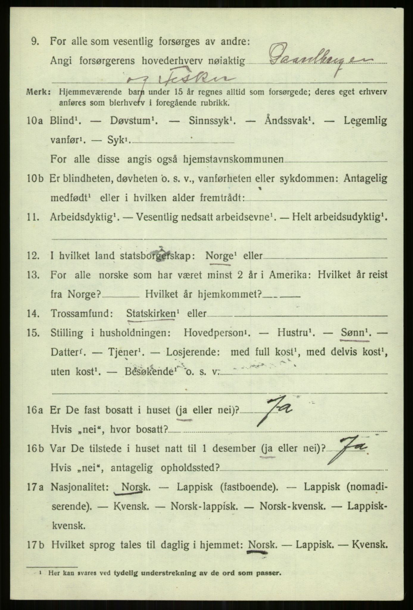 SATØ, 1920 census for Karlsøy, 1920, p. 2679