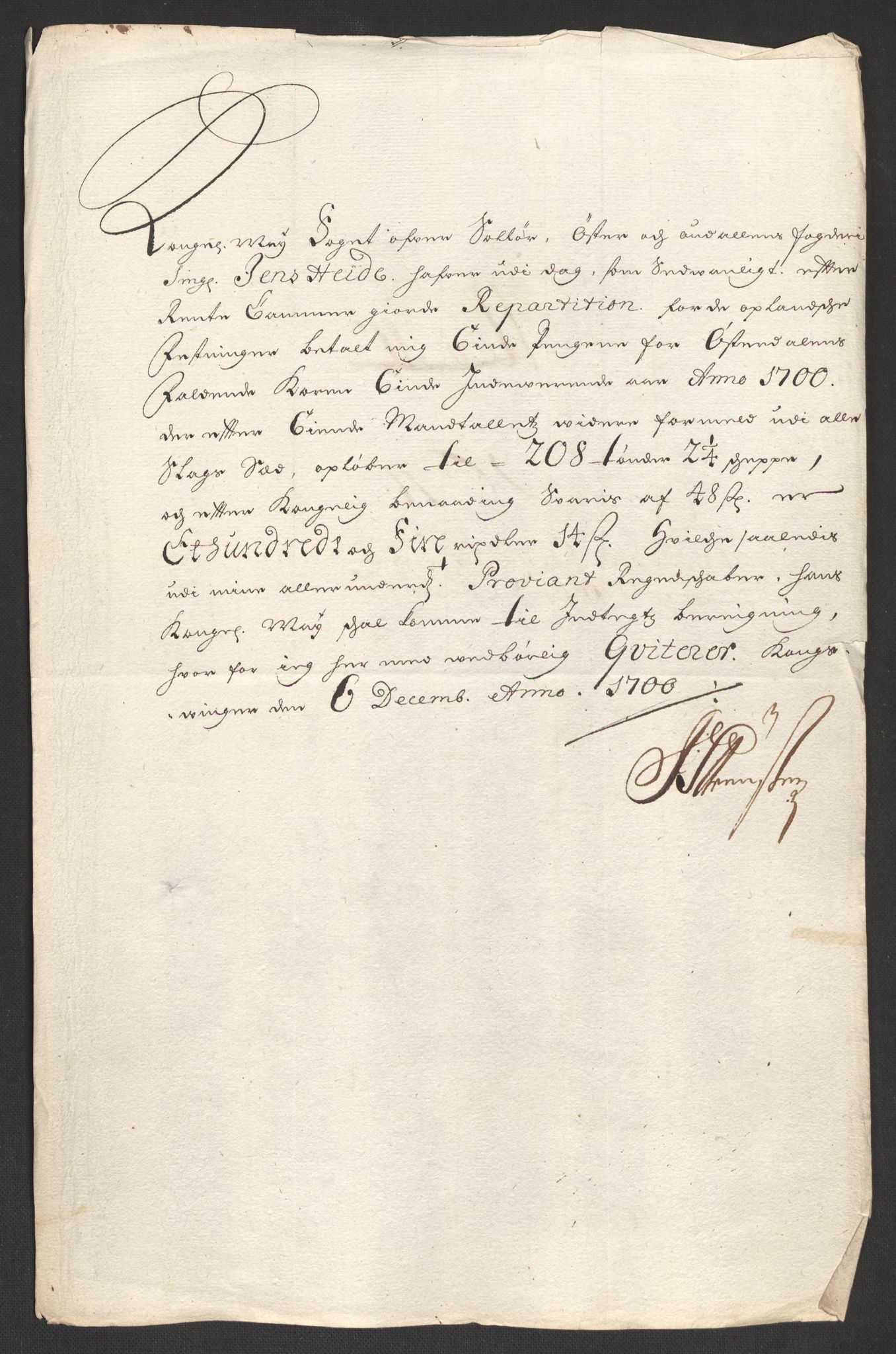 Rentekammeret inntil 1814, Reviderte regnskaper, Fogderegnskap, RA/EA-4092/R13/L0838: Fogderegnskap Solør, Odal og Østerdal, 1700, p. 194