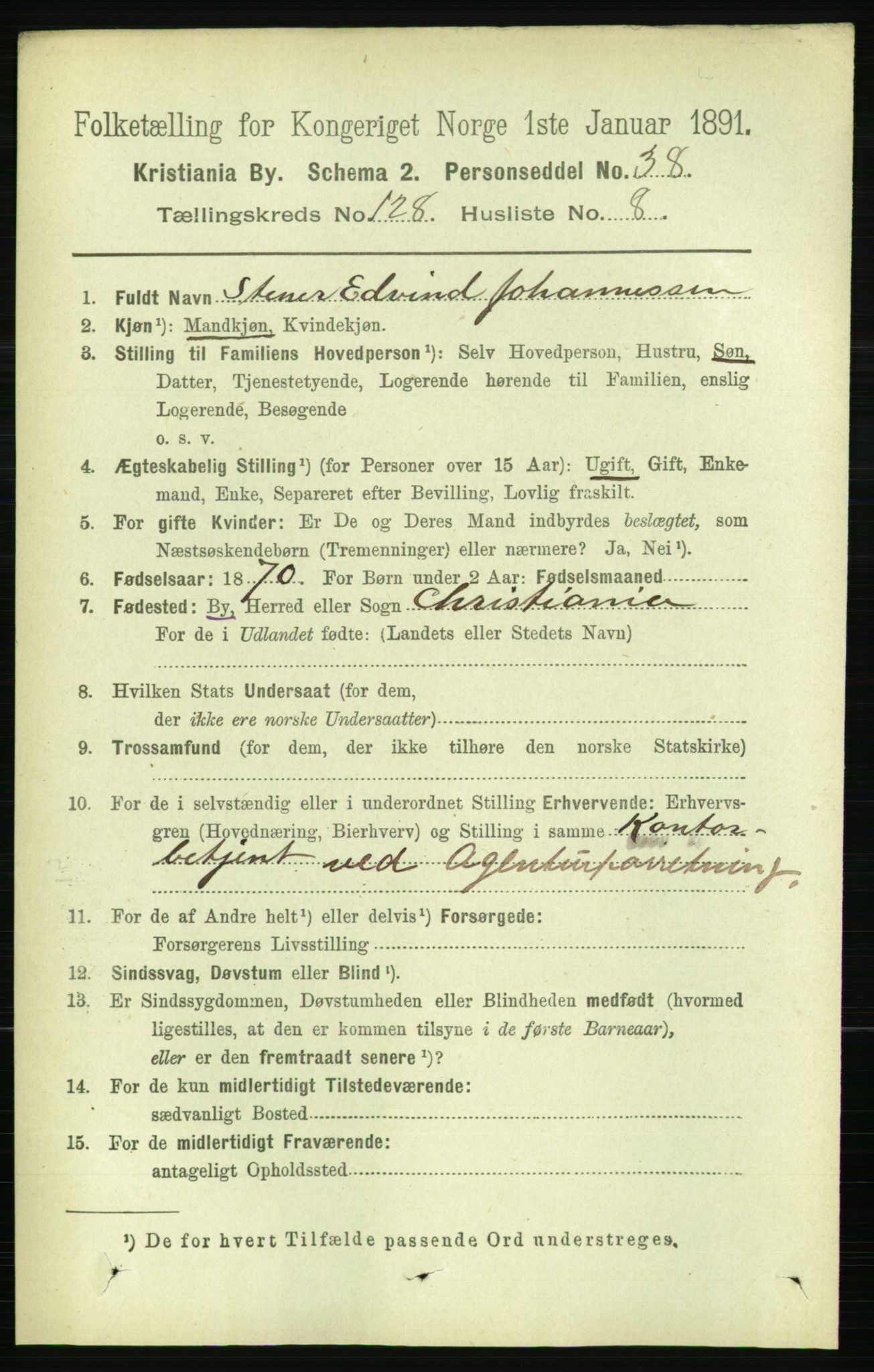 RA, 1891 census for 0301 Kristiania, 1891, p. 68816
