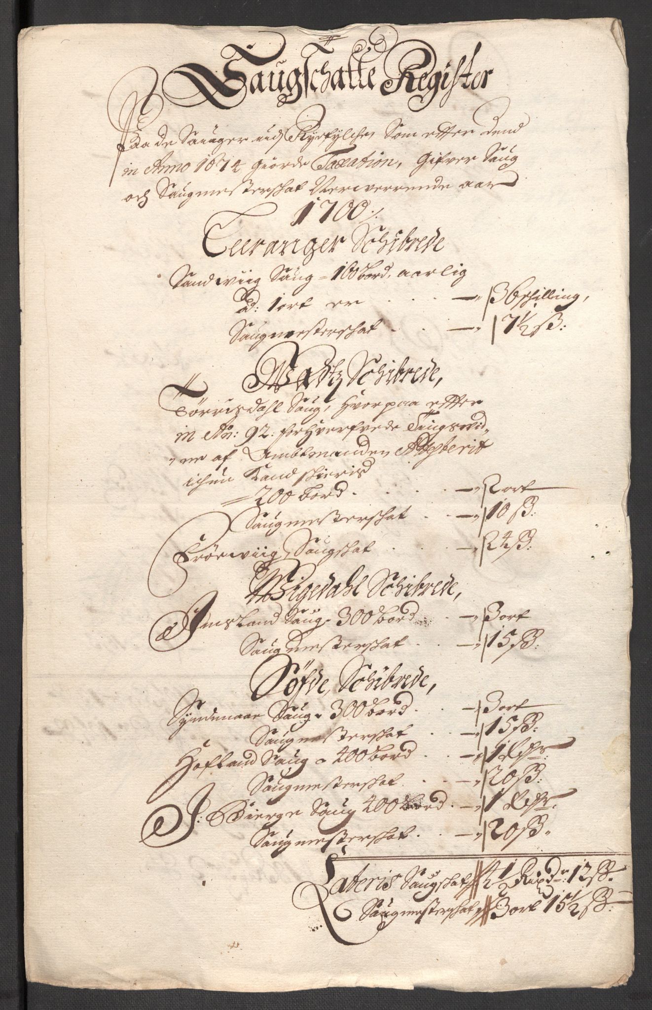 Rentekammeret inntil 1814, Reviderte regnskaper, Fogderegnskap, AV/RA-EA-4092/R47/L2858: Fogderegnskap Ryfylke, 1697-1700, p. 360