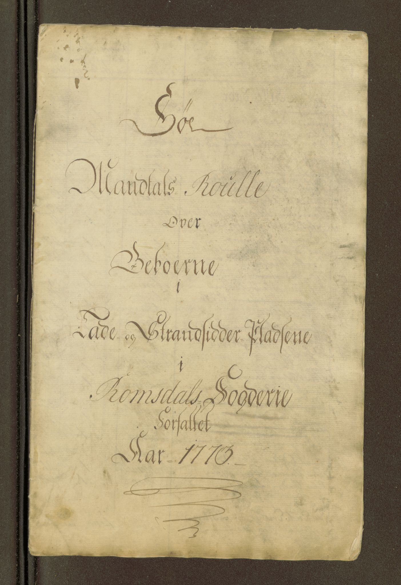 Sjøinnrulleringen - Trondhjemske distrikt, SAT/A-5121/01/L0047/0002: -- / Lægds og hovedrulle for Romsdal fogderi, 1769-1790, p. 177