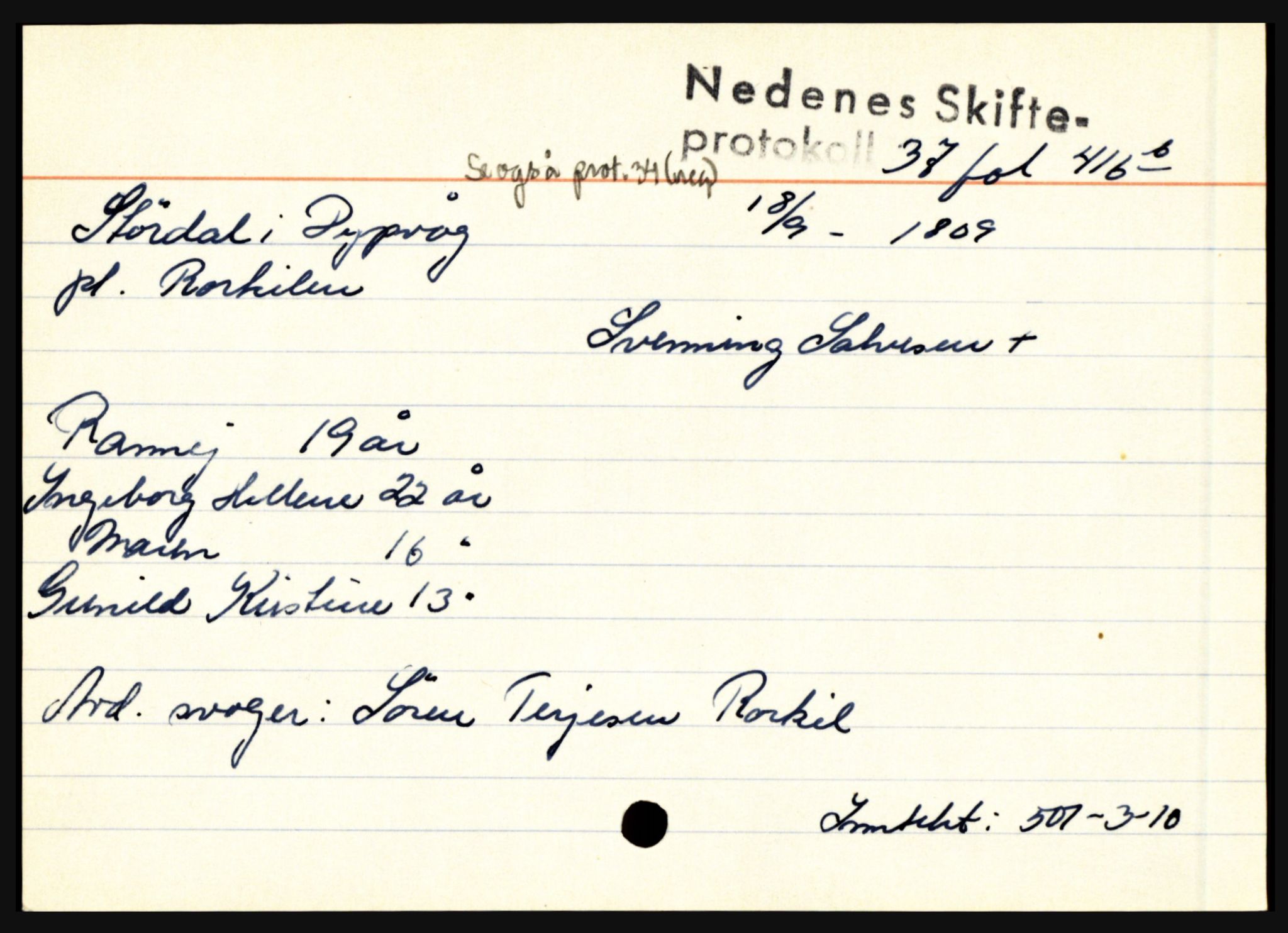 Nedenes sorenskriveri før 1824, AV/SAK-1221-0007/H, p. 29191