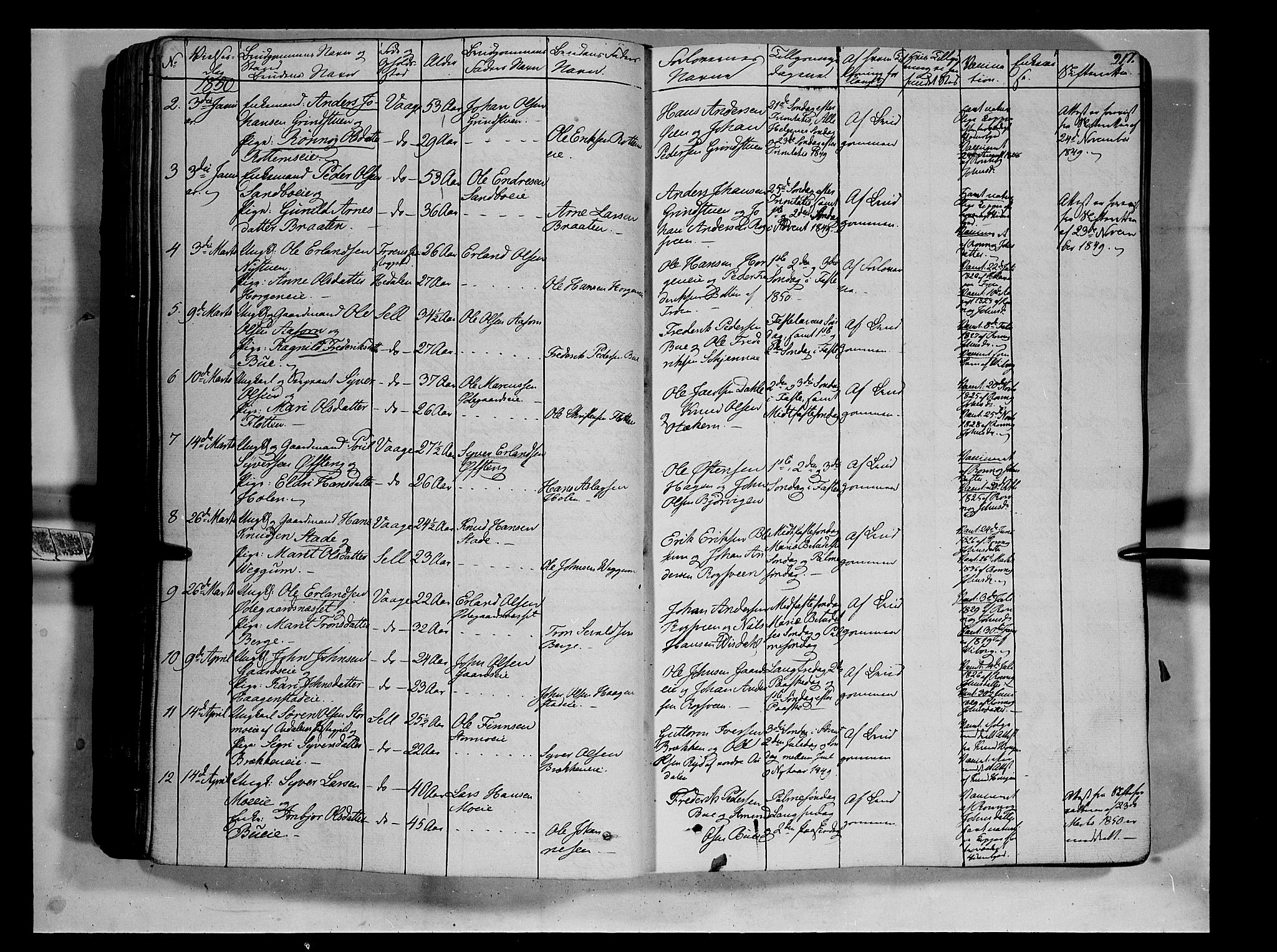 Vågå prestekontor, SAH/PREST-076/H/Ha/Haa/L0005: Parish register (official) no. 5 /1, 1842-1856, p. 217
