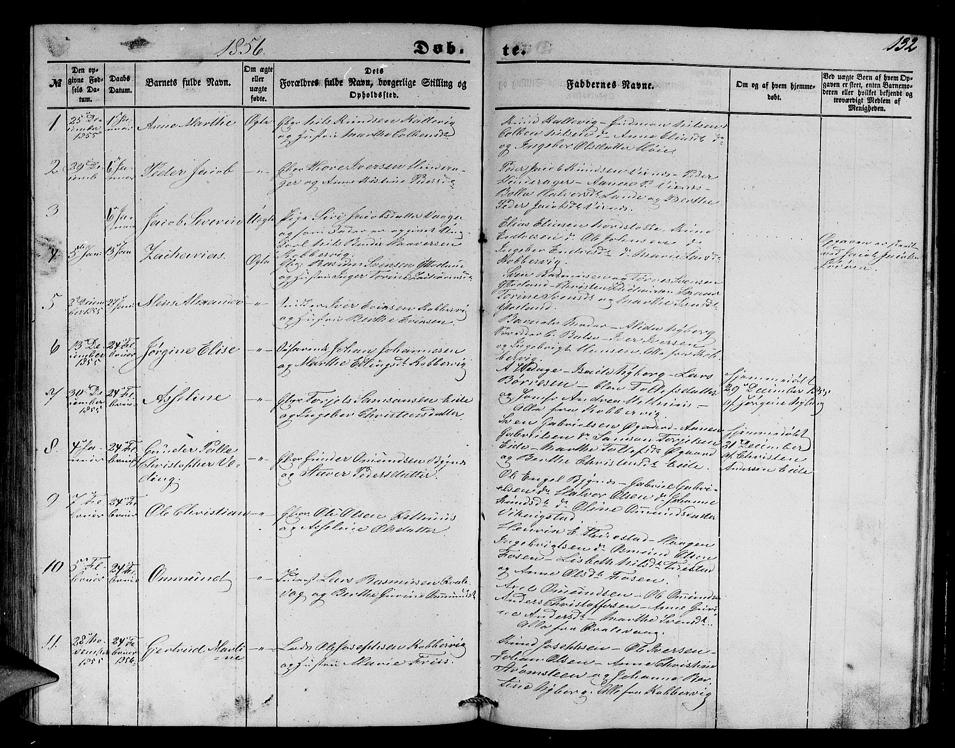 Avaldsnes sokneprestkontor, AV/SAST-A -101851/H/Ha/Hab/L0002: Parish register (copy) no. B 2, 1848-1856, p. 132