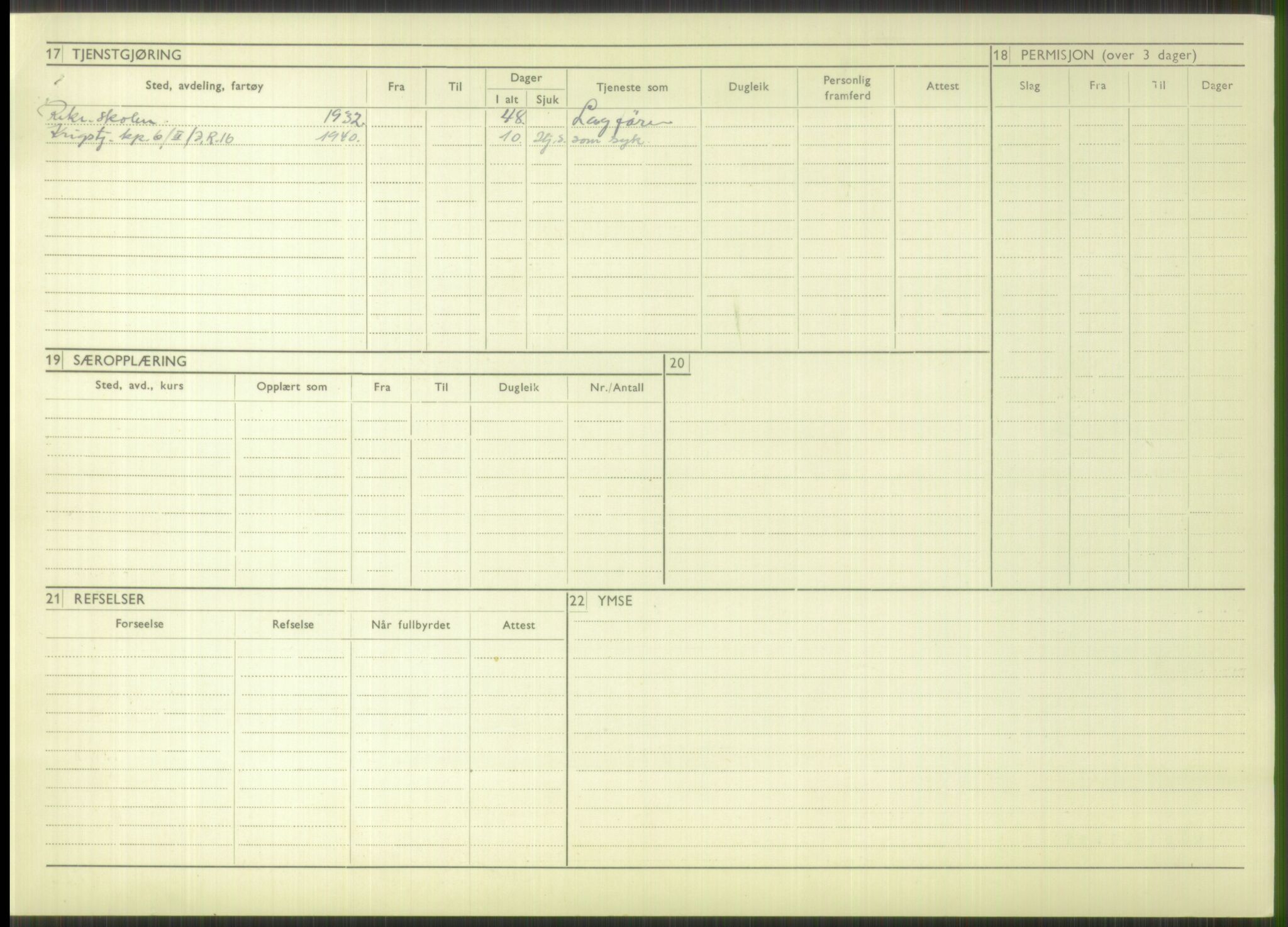 Forsvaret, Troms infanteriregiment nr. 16, AV/RA-RAFA-3146/P/Pa/L0016: Rulleblad for regimentets menige mannskaper, årsklasse 1932, 1932, p. 1332