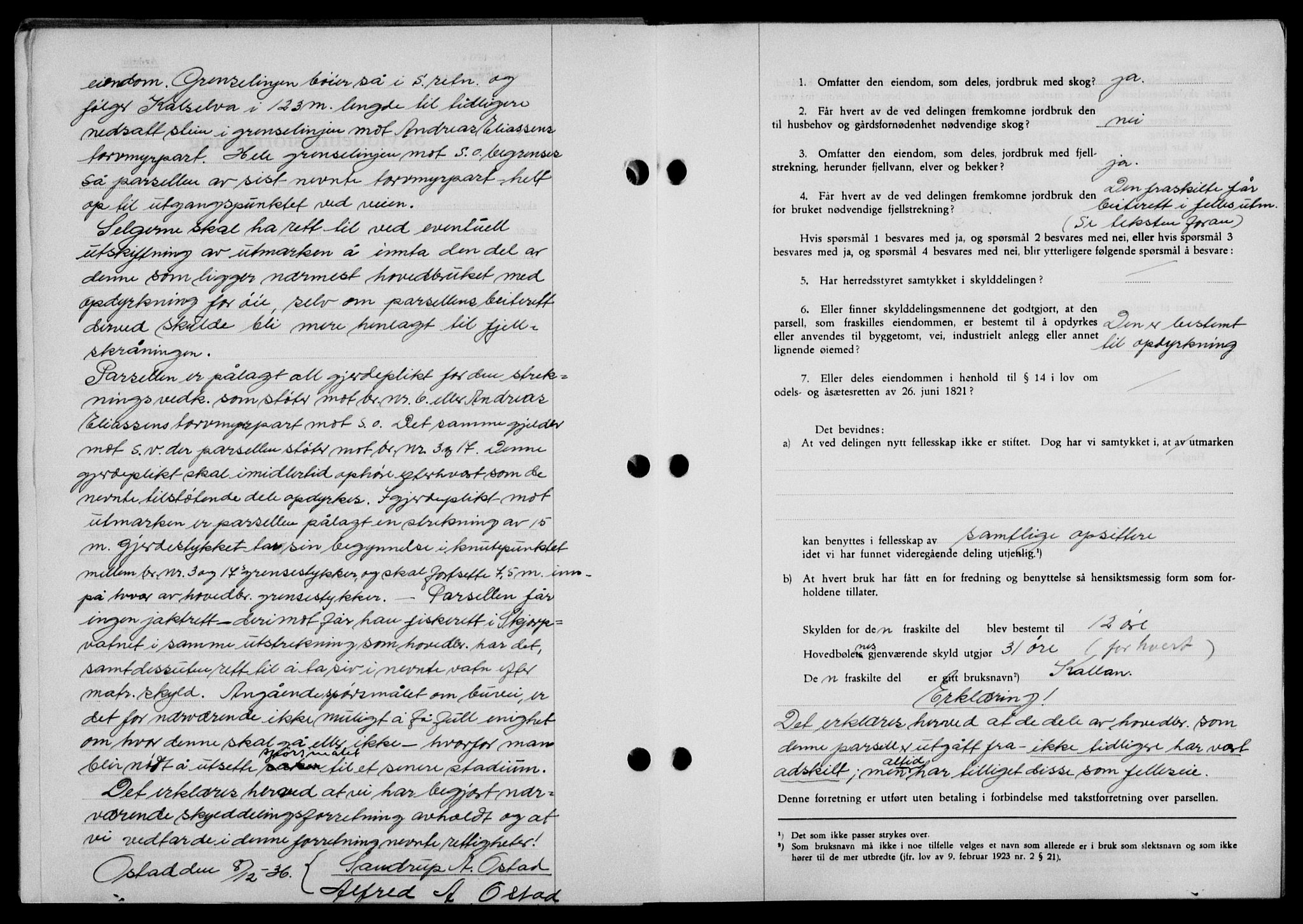 Lofoten sorenskriveri, SAT/A-0017/1/2/2C/L0001a: Mortgage book no. 1a, 1936-1937, Diary no: : 42/1937