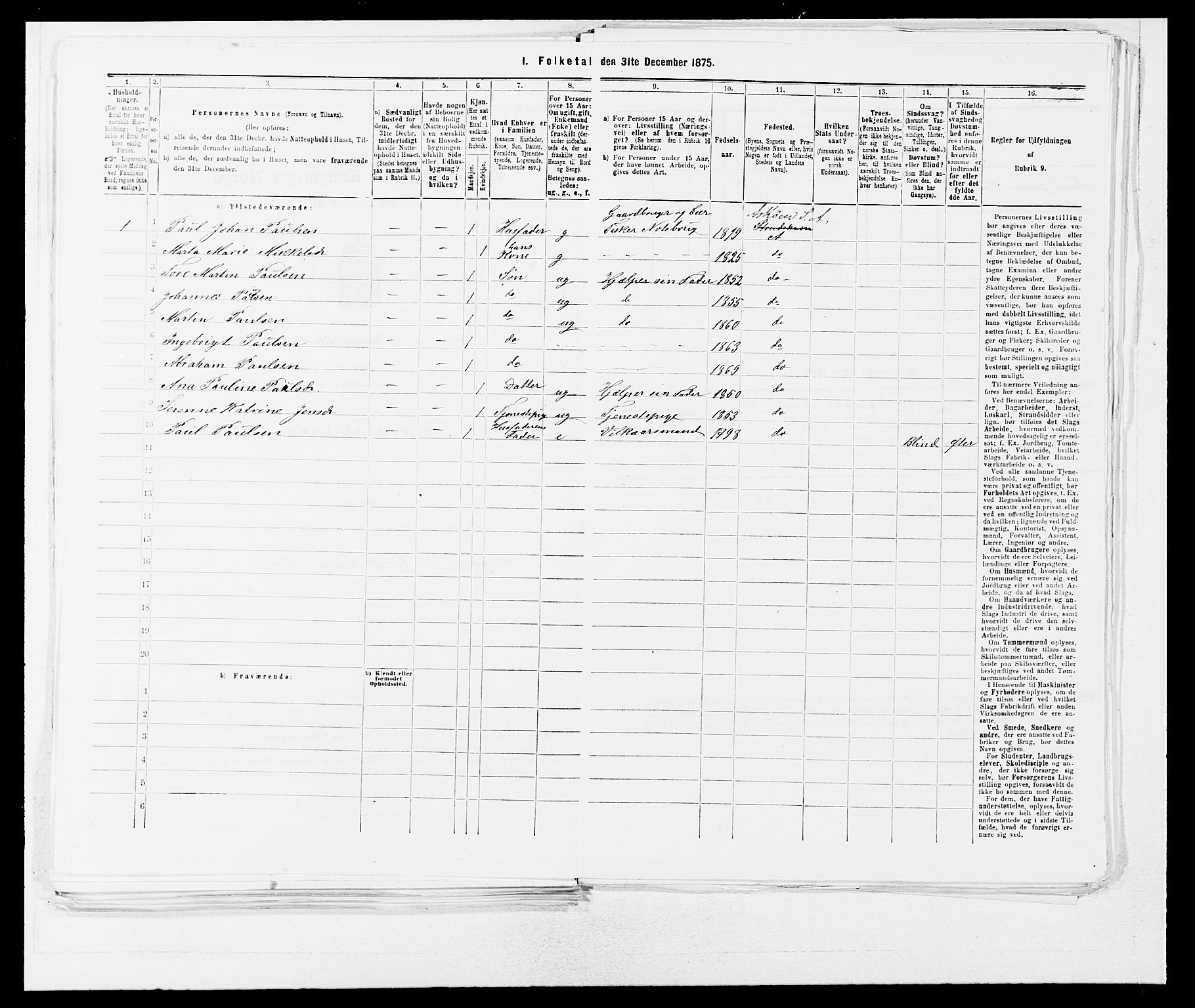 SAB, 1875 census for 1247P Askøy, 1875, p. 298